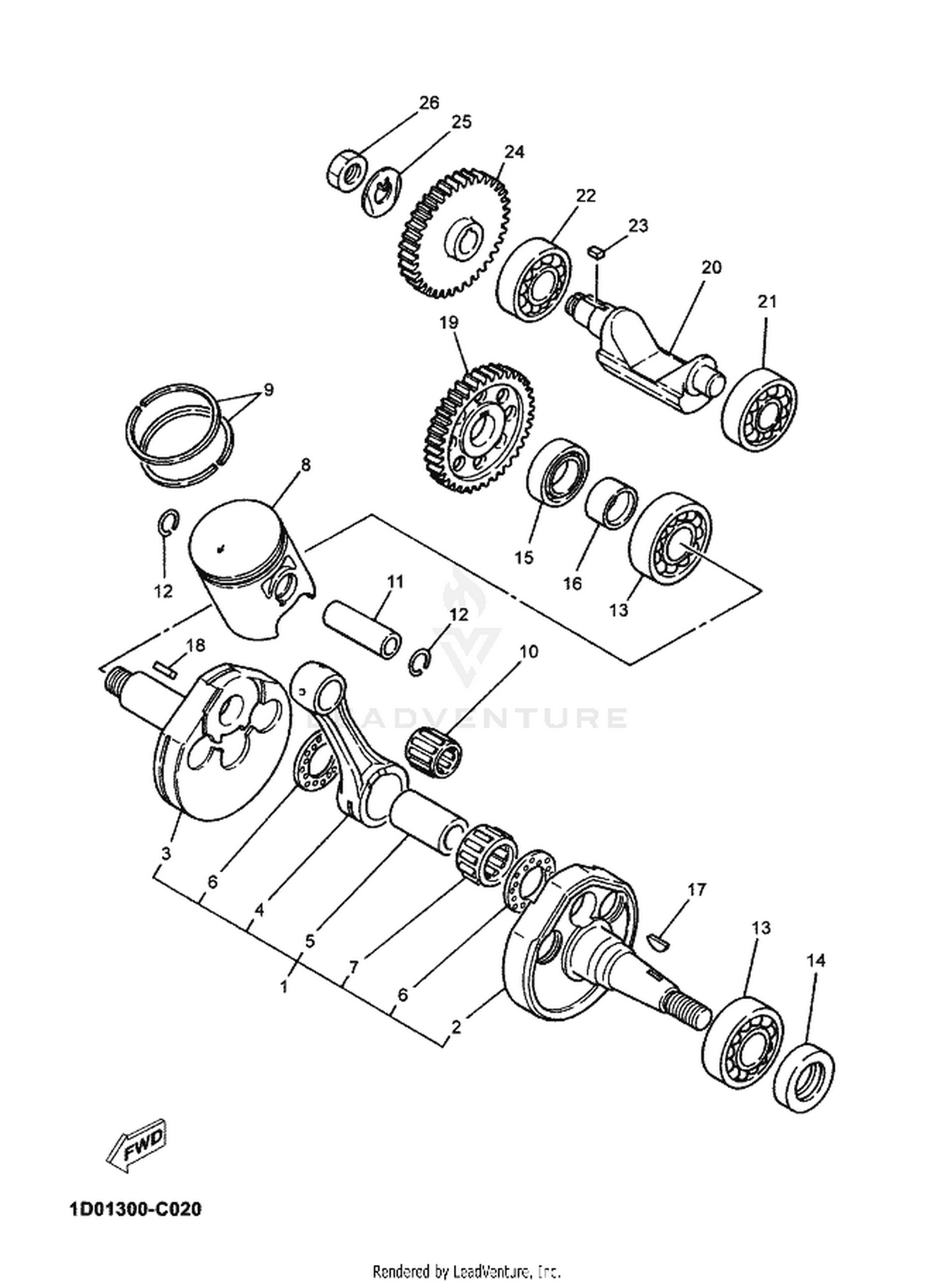 02 CRANKSHAFT  PISTON