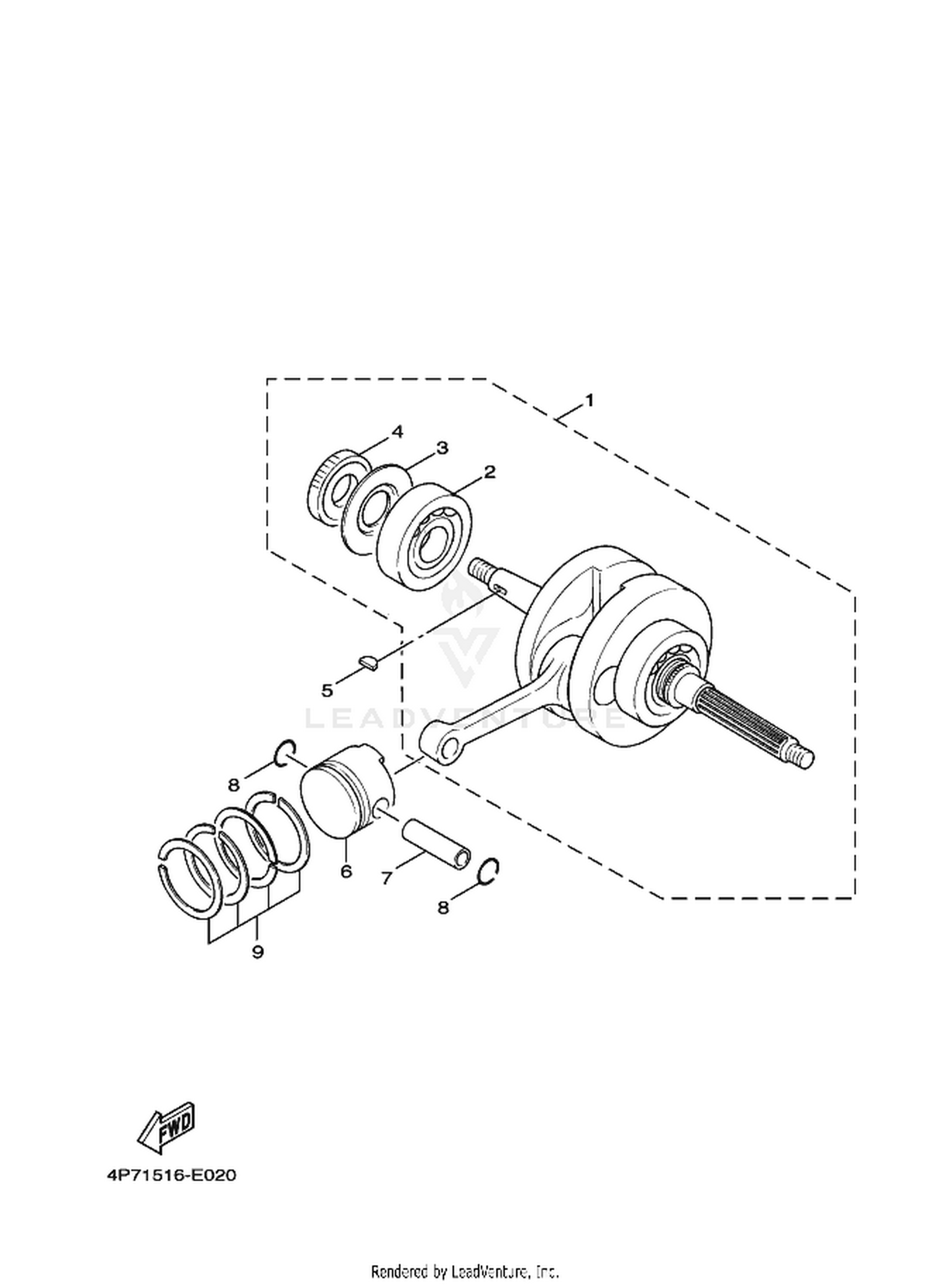 02 CRANKSHAFT  PISTON