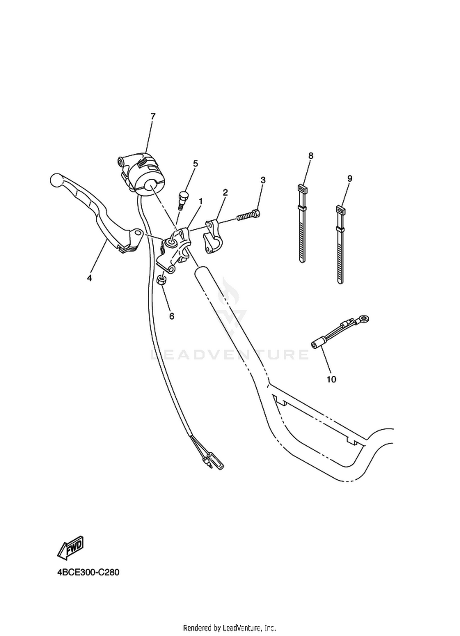 28 HANDLE SWITCH  LEVER