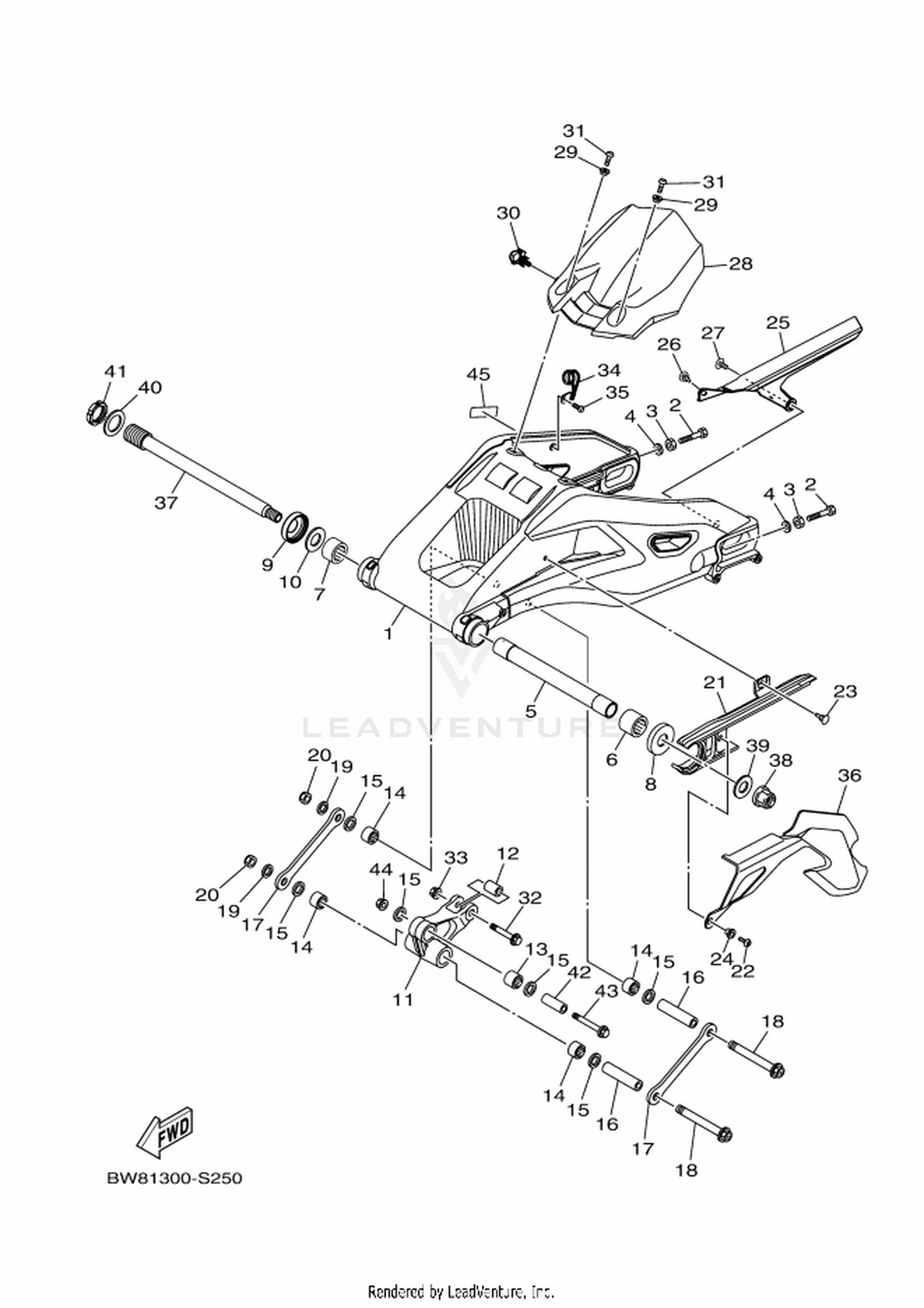 25 REAR ARM