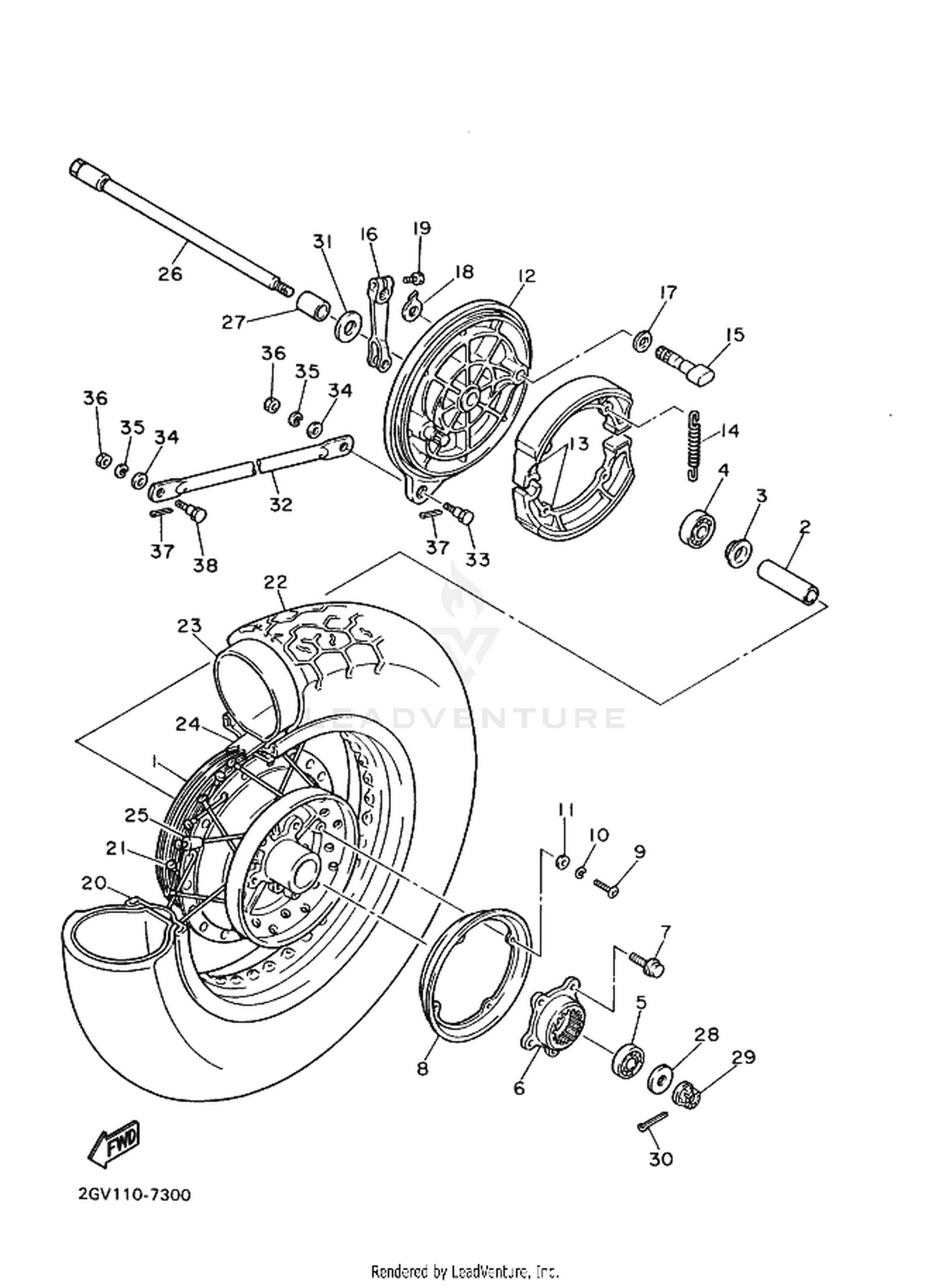 30 REAR WHEEL