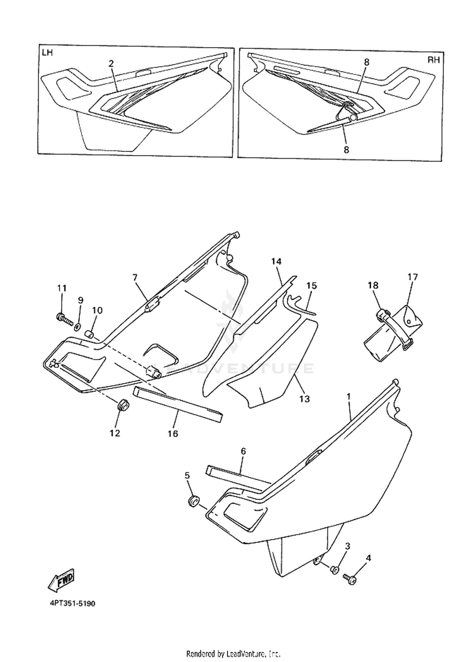 19 SIDE COVER  OIL TANK