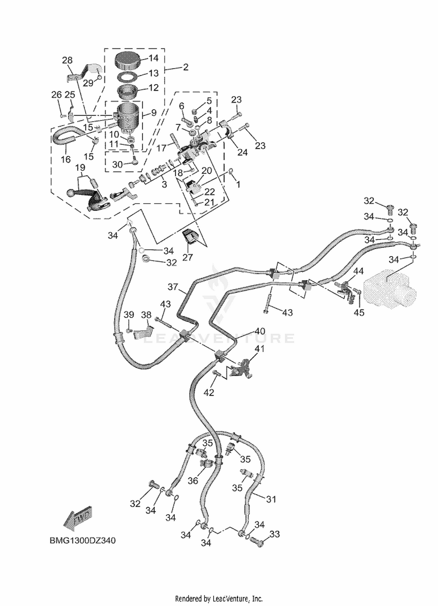 34 FRONT MASTER CYLINDER