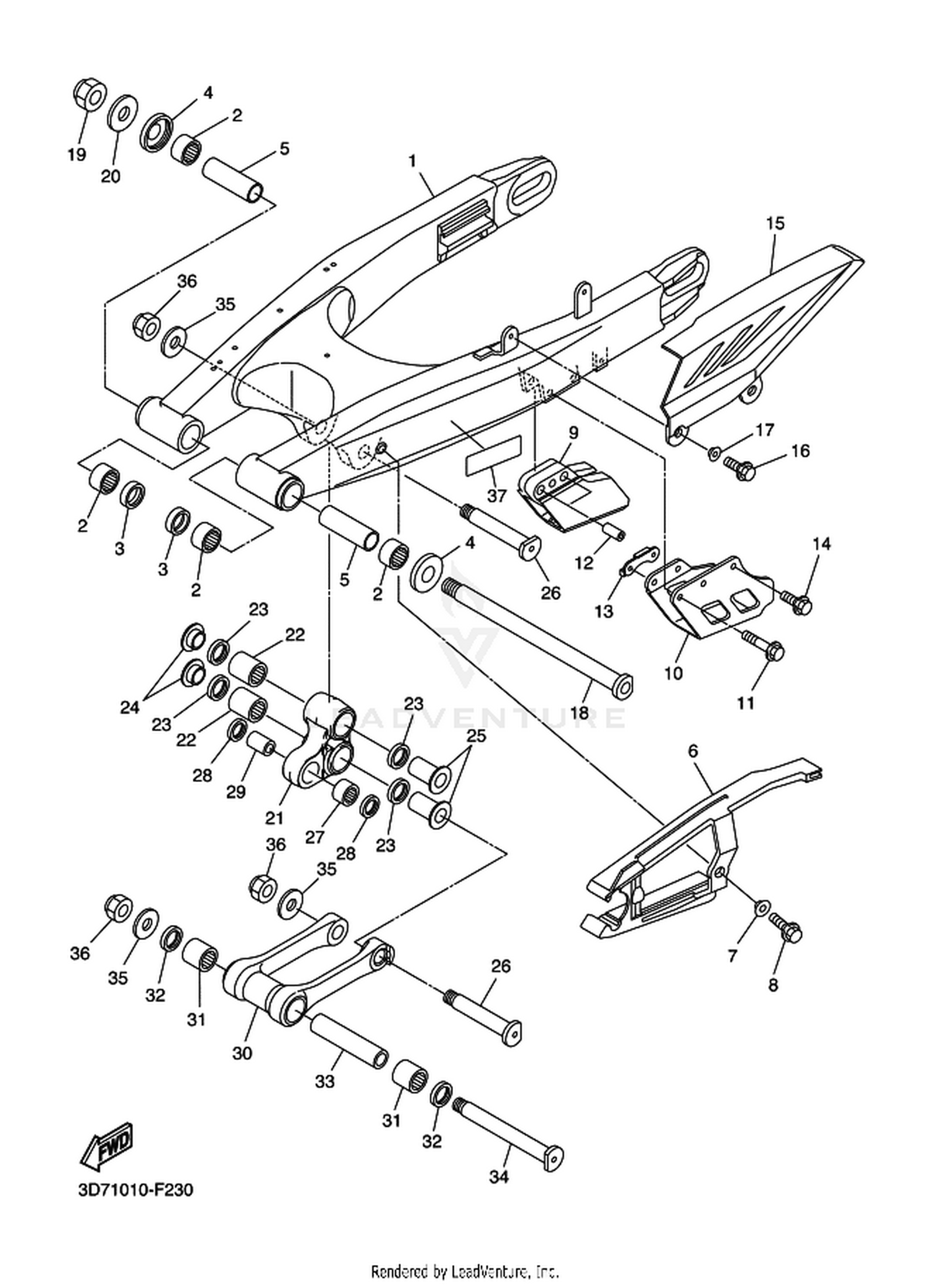 23 REAR ARM