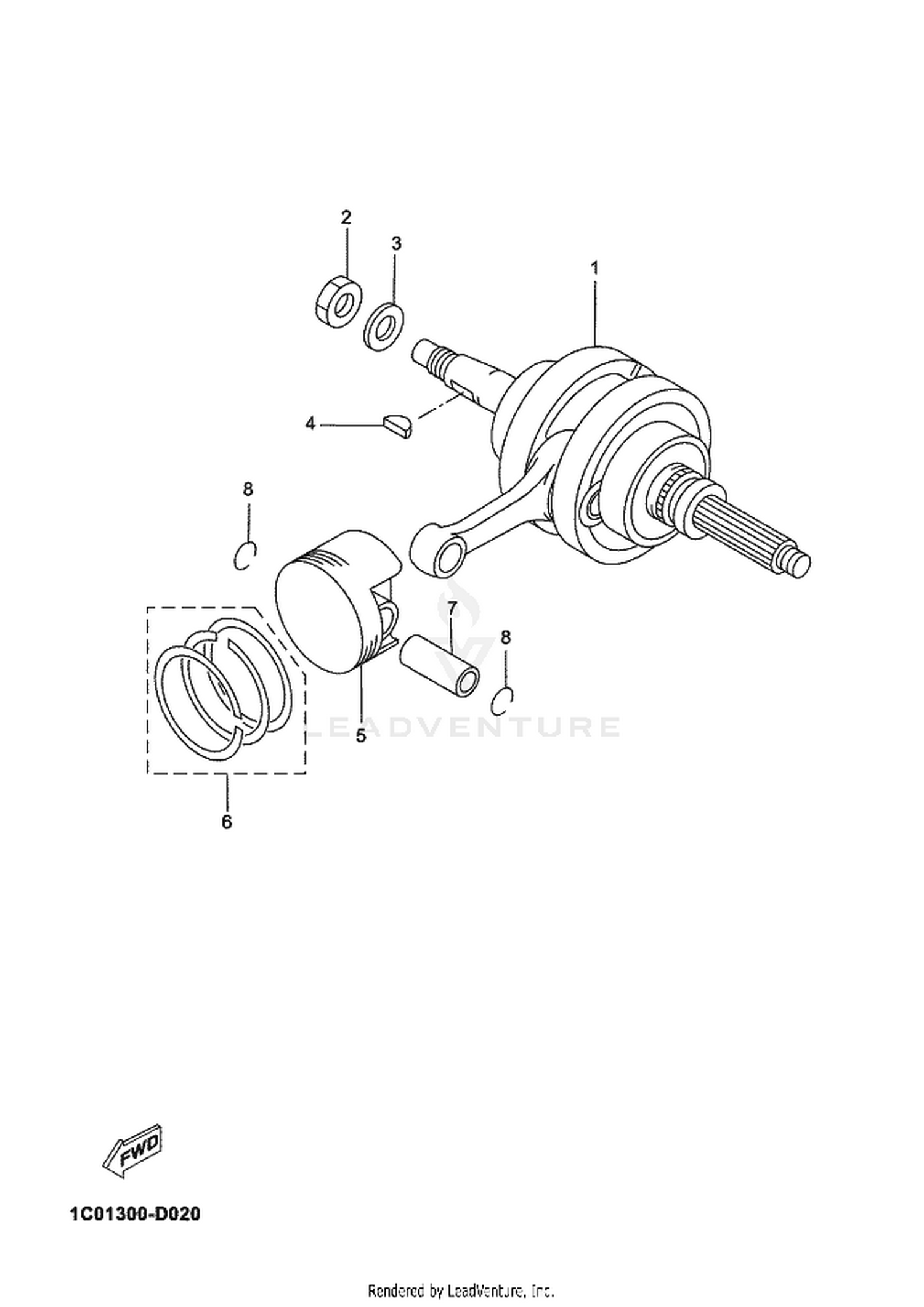 02 CRANKSHAFT  PISTON