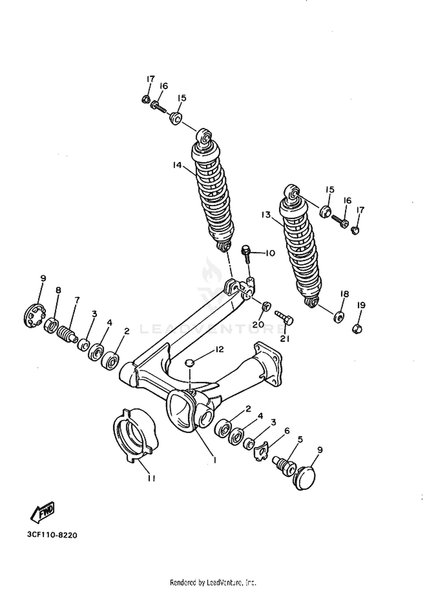 22 REAR ARM  SUSPENSION