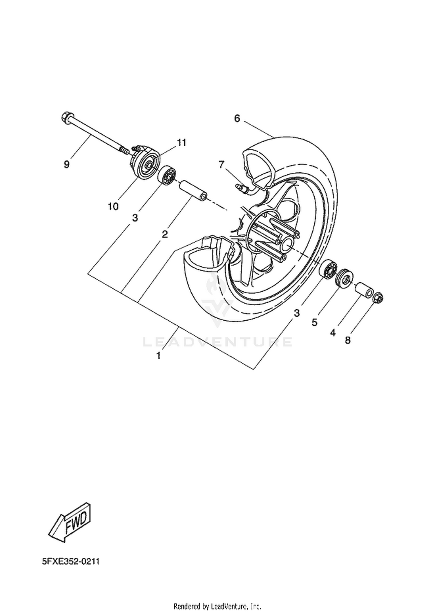 20 FRONT WHEEL