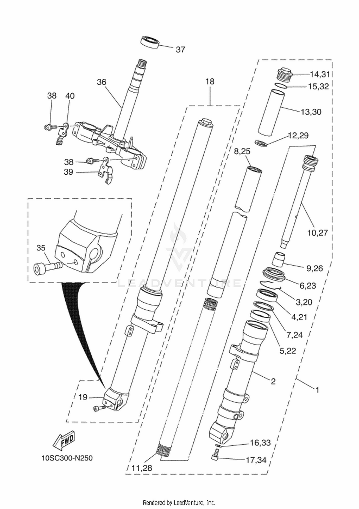 25 FRONT FORK