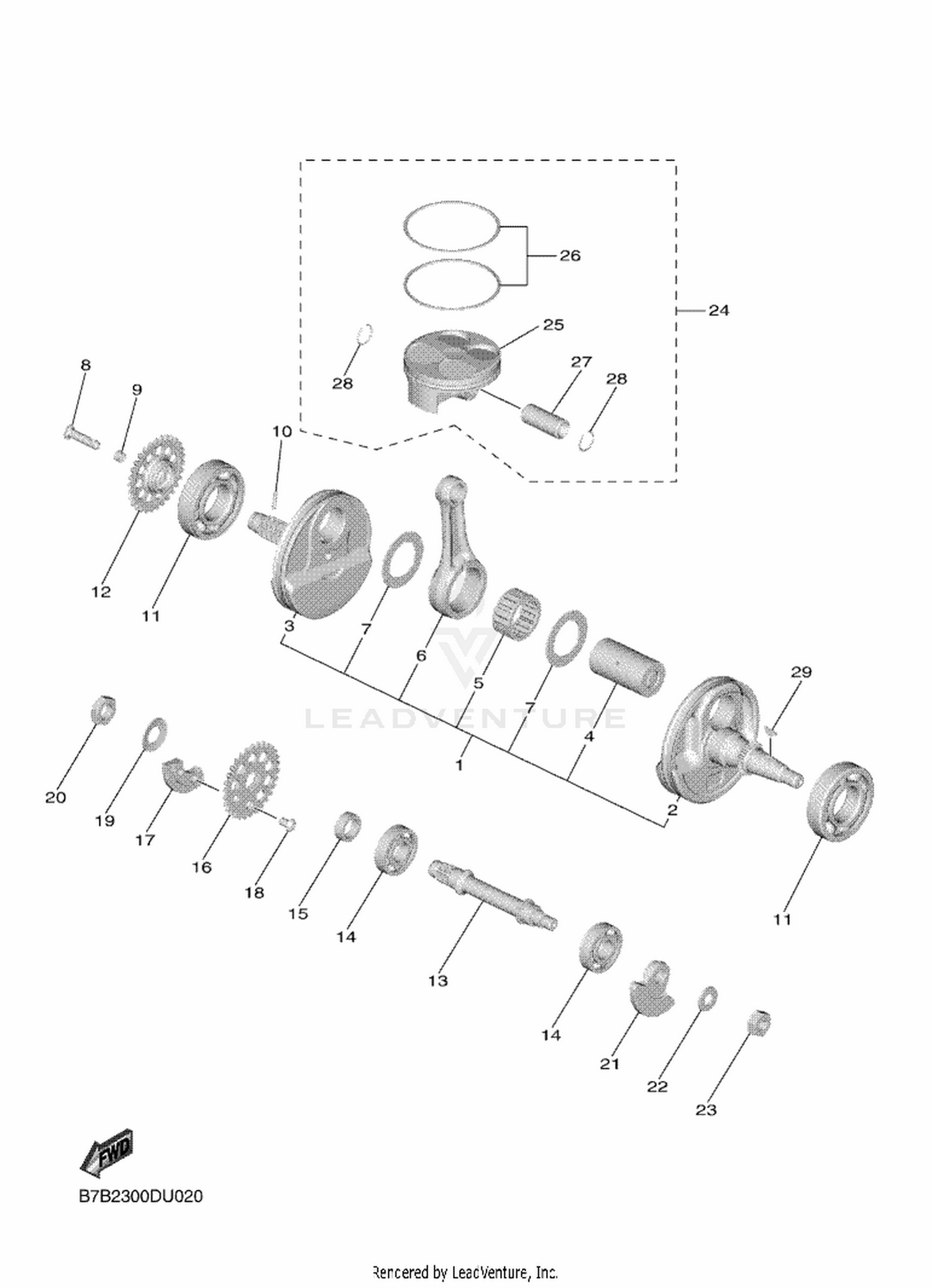 02 CRANKSHAFT  PISTON
