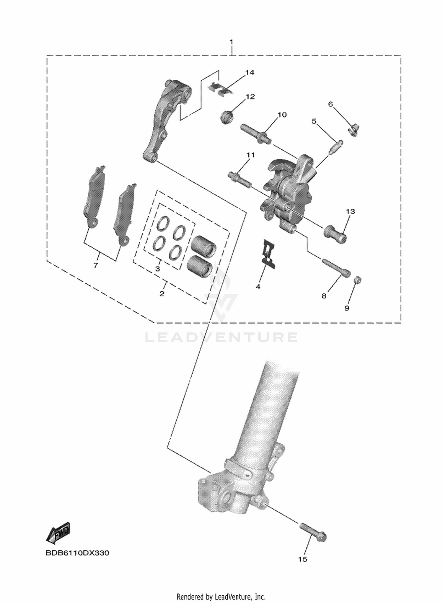 33 FRONT BRAKE CALIPER