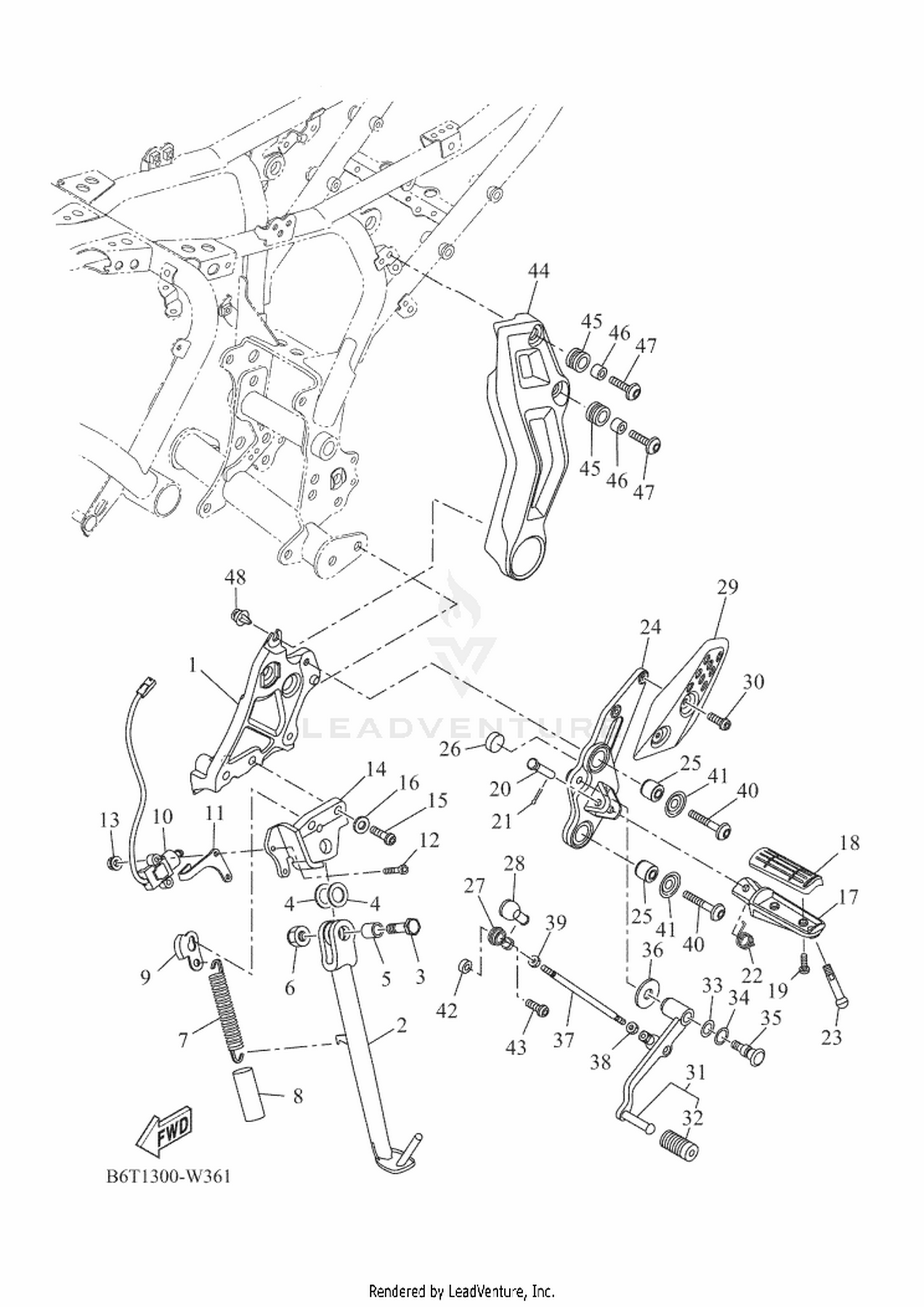 37 STAND & FOOTREST