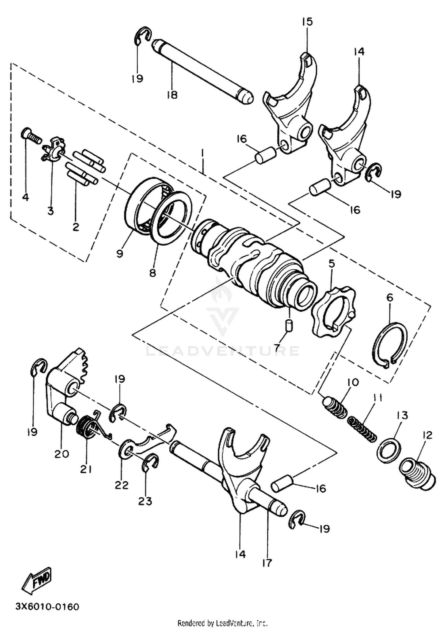 16 SHIFT CAM  FORK