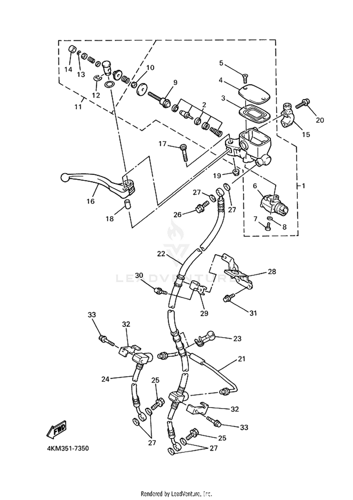 35 FRONT MASTER CYLINDER