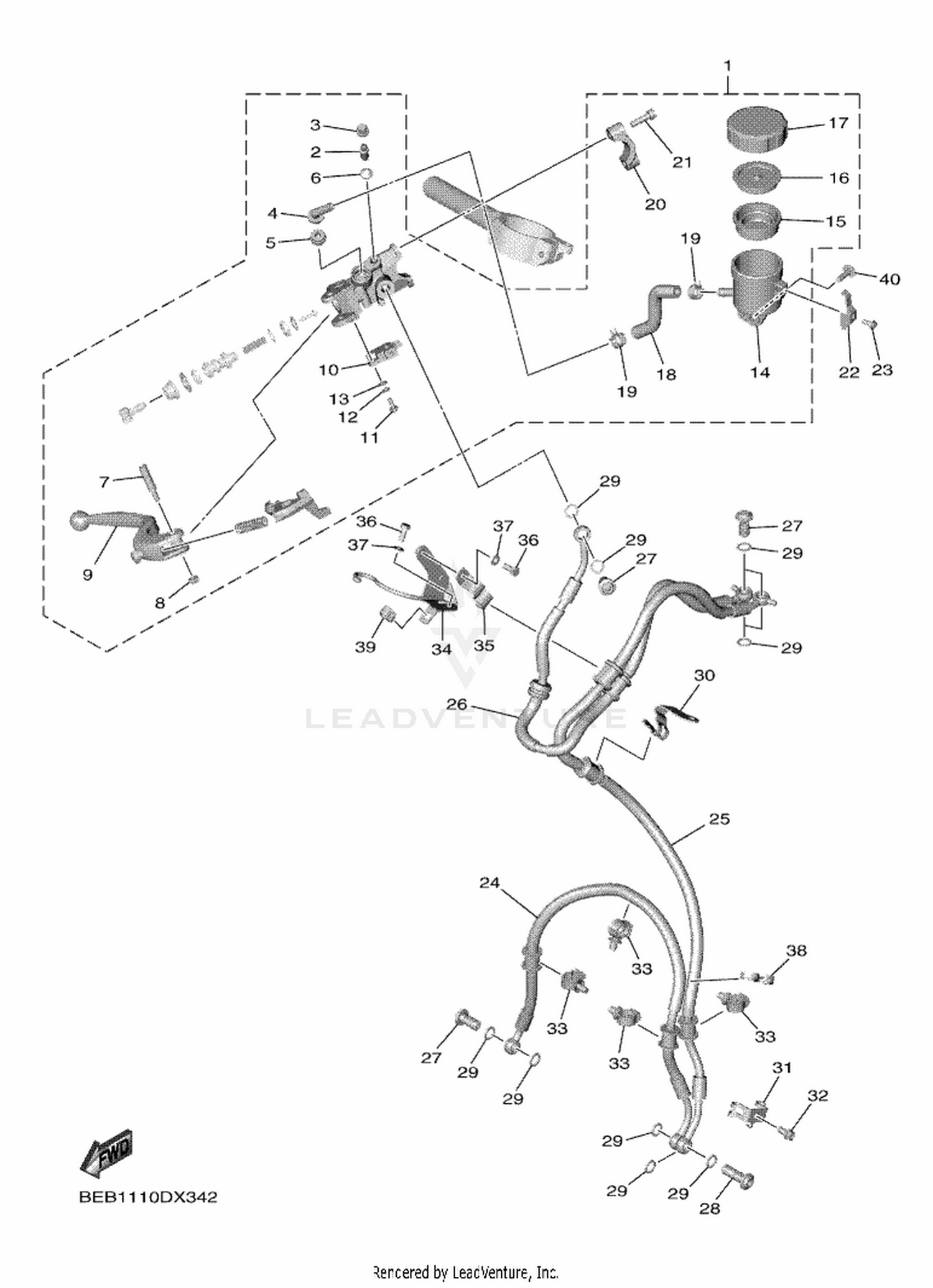 35 FRONT MASTER CYLINDER