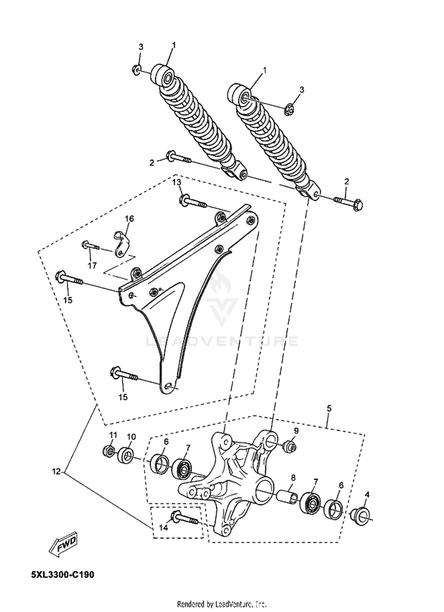 19 REAR ARM  SUSPENSION
