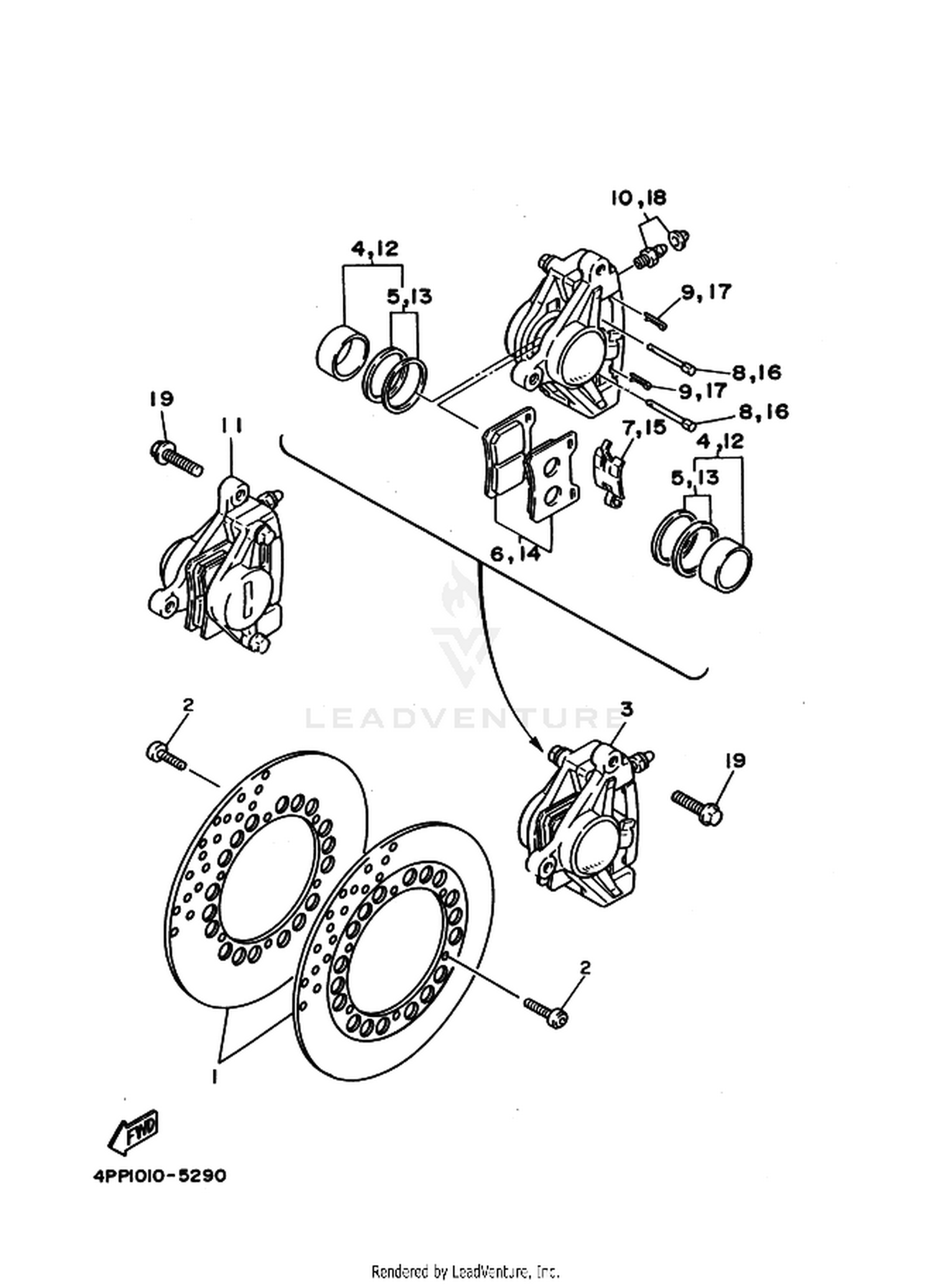 29 FRONT BRAKE CALIPER
