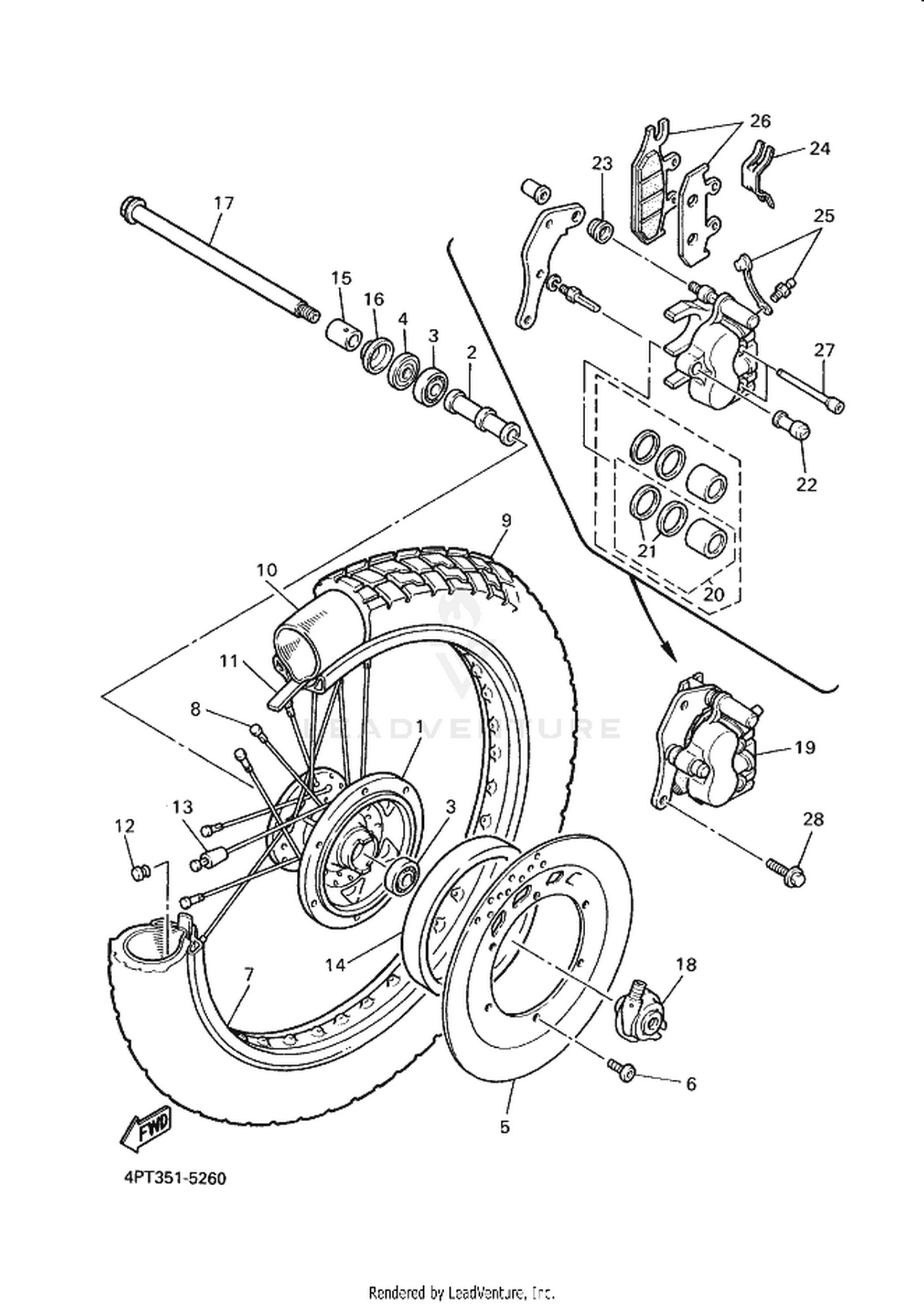 26 FRONT WHEEL