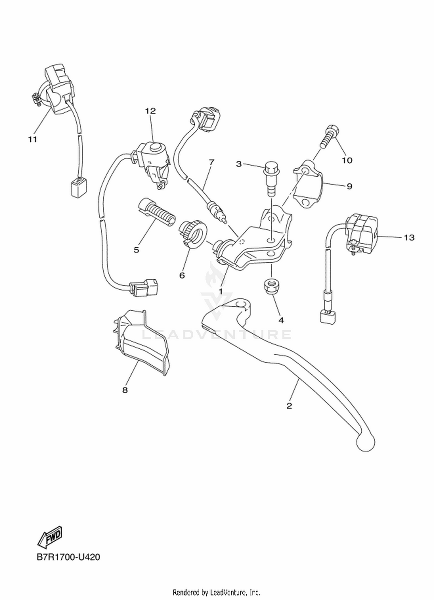 45 HANDLE SWITCH & LEVER