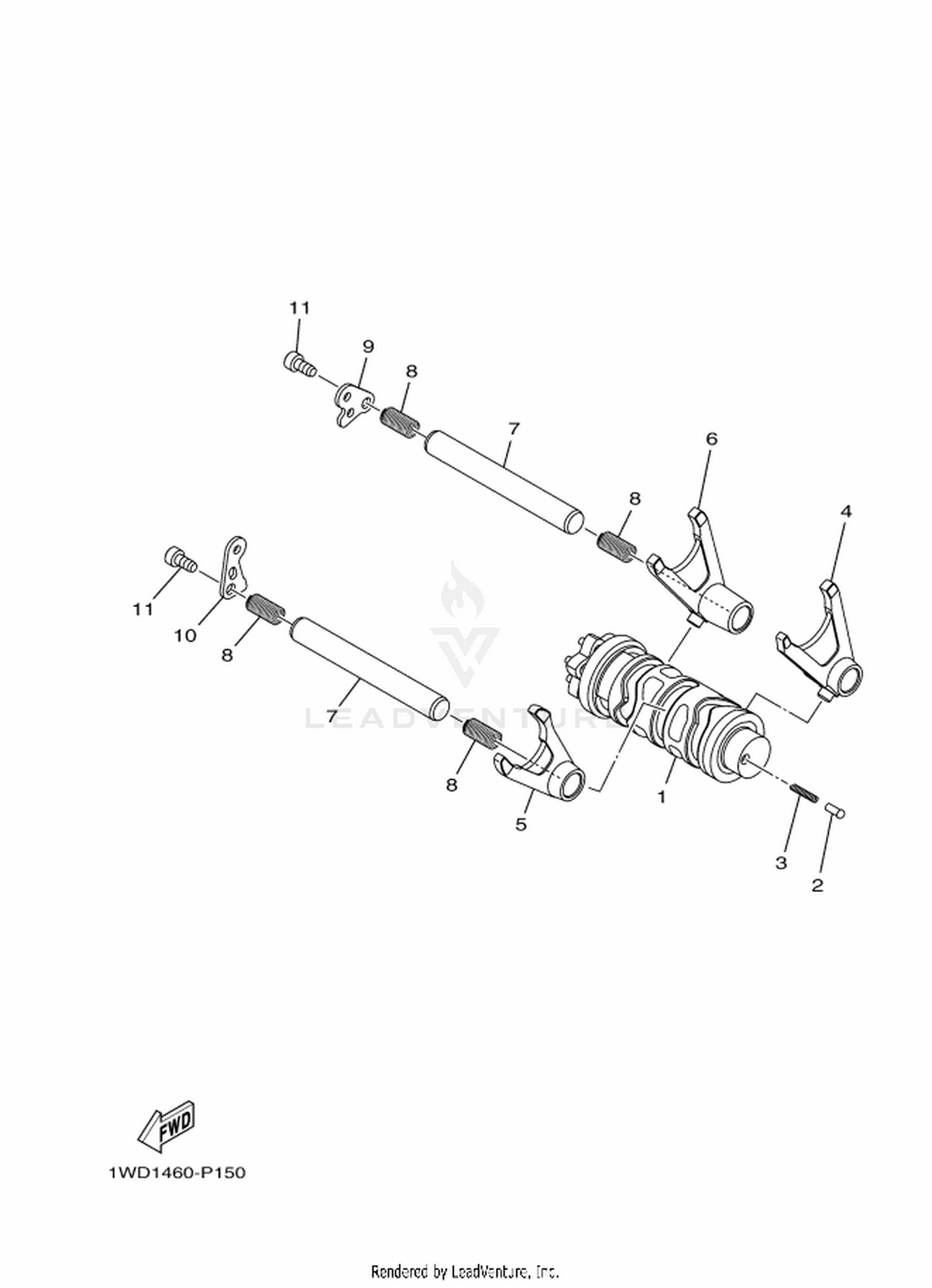 15 SHIFT CAM & FORK
