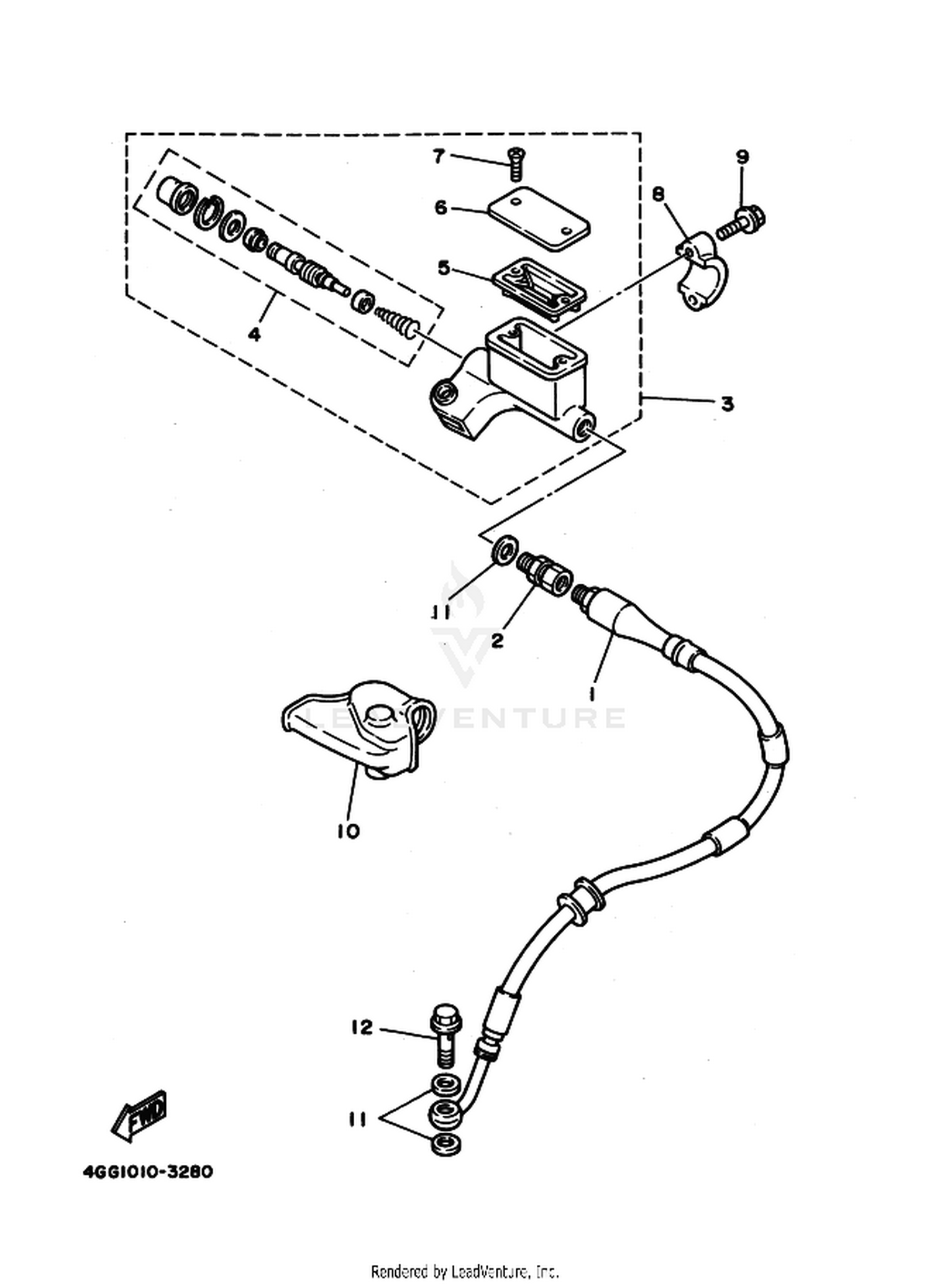 28 FRONT MASTER CYLINDER