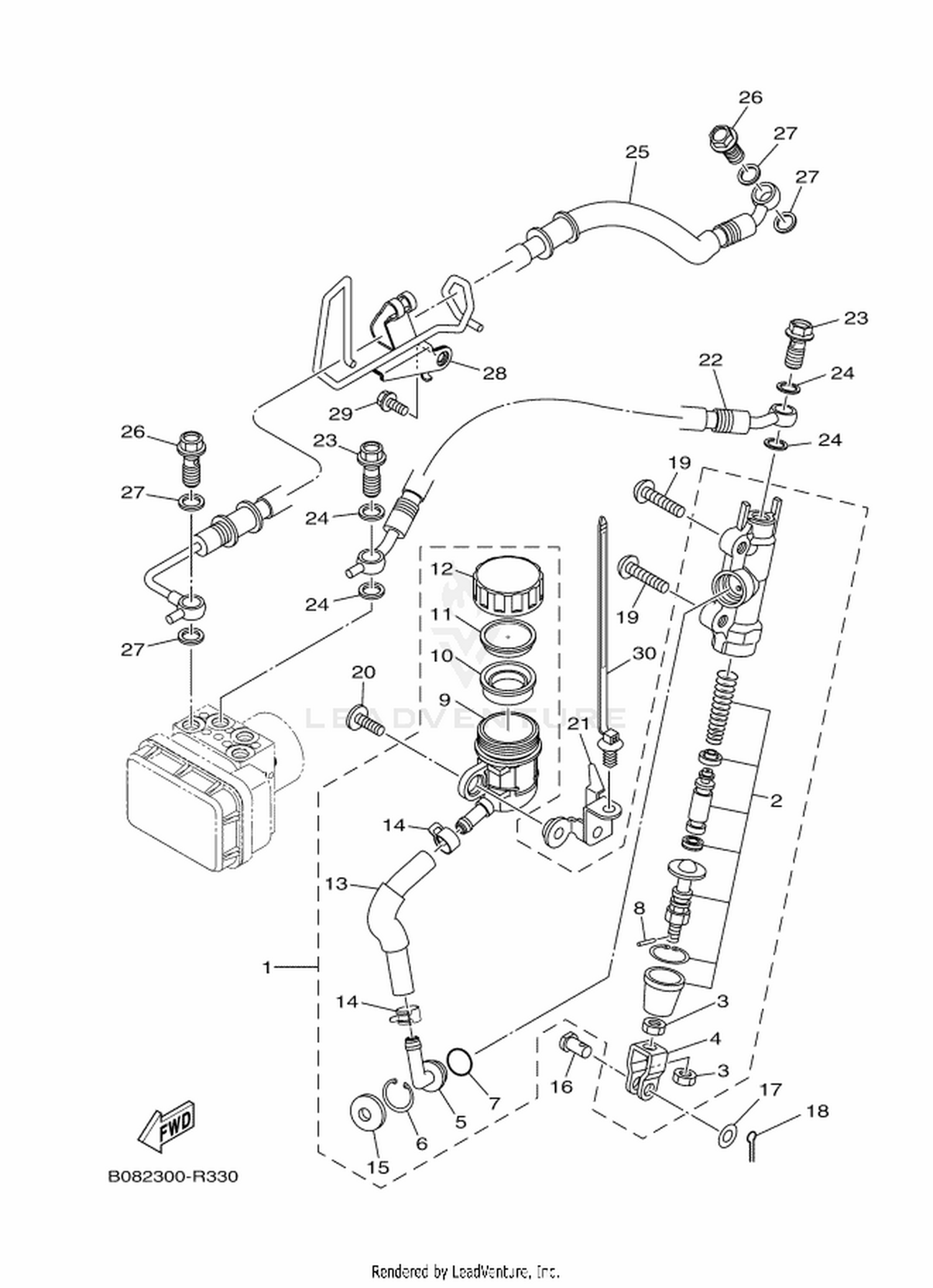 33 REAR MASTER CYLINDER
