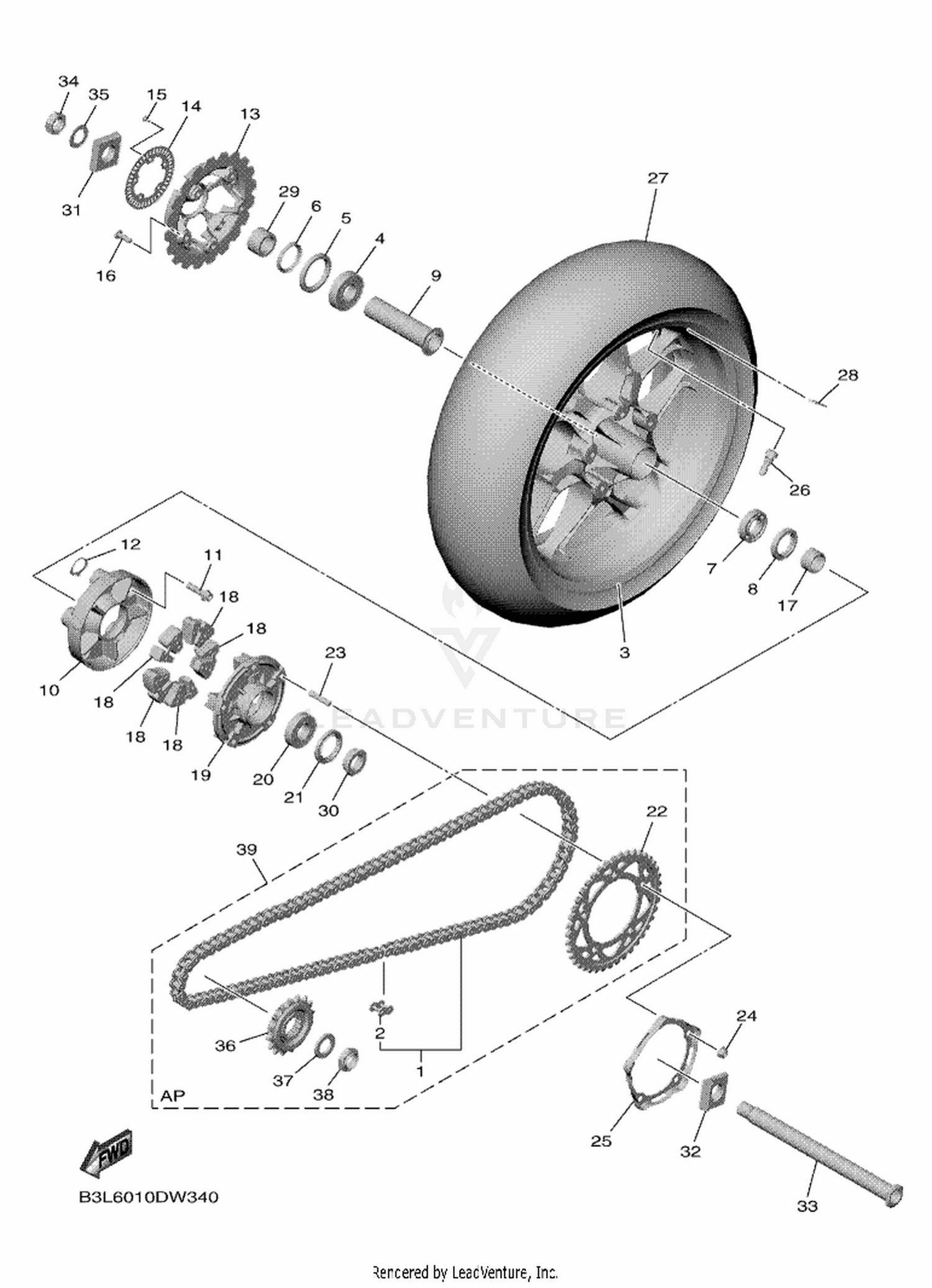 35 REAR WHEEL