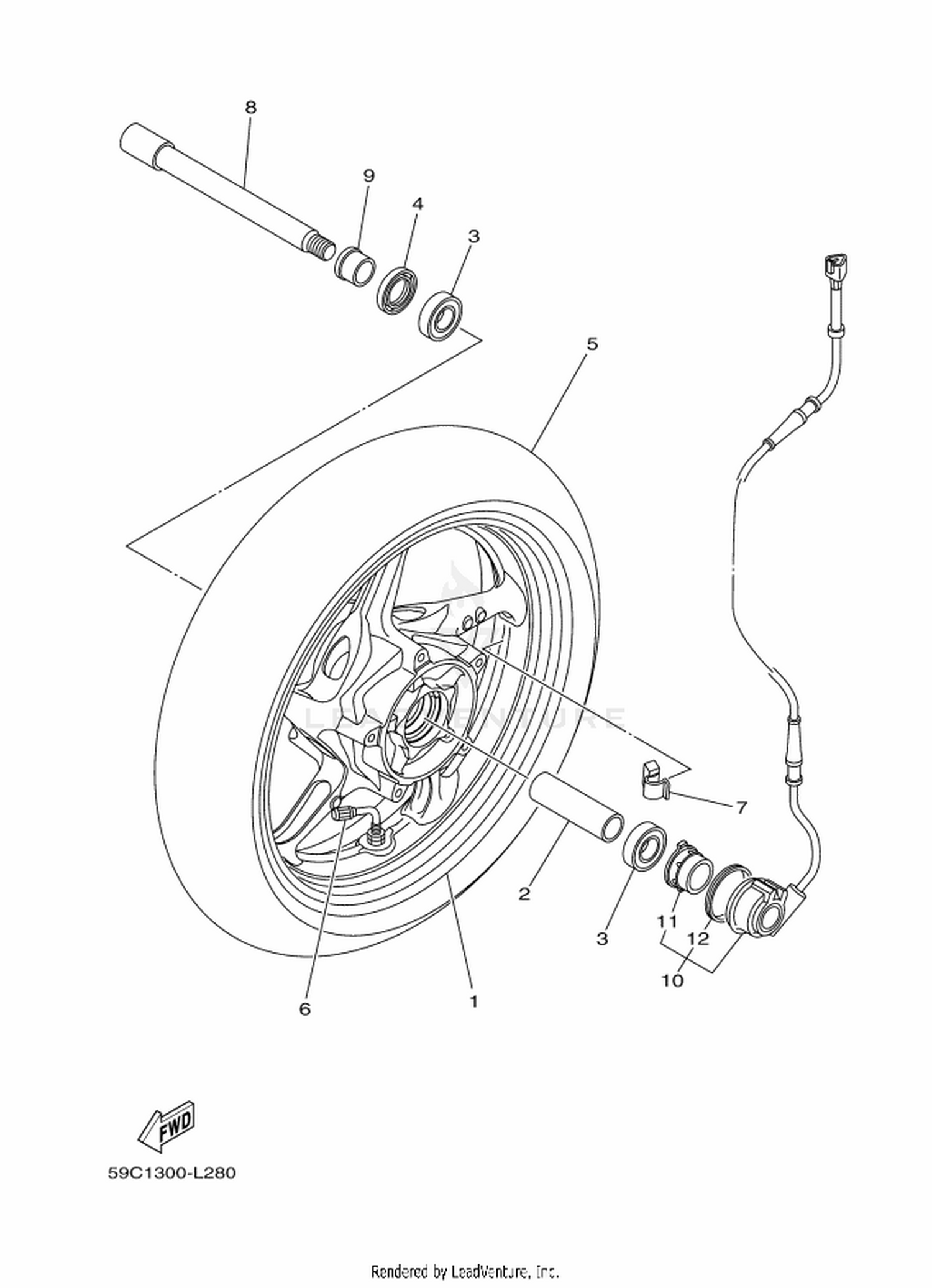28 FRONT WHEEL