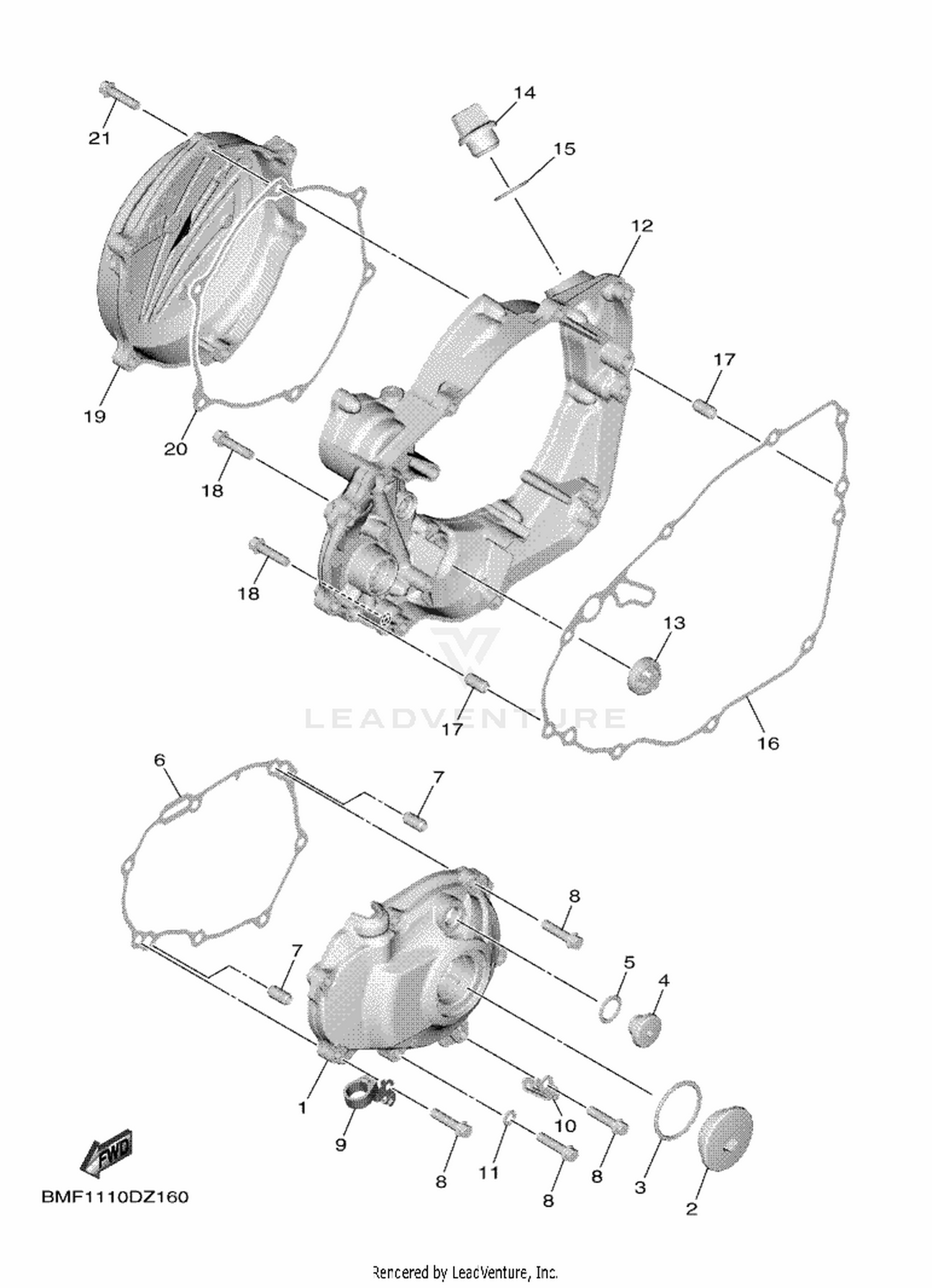 16 CRANKCASE COVER 1