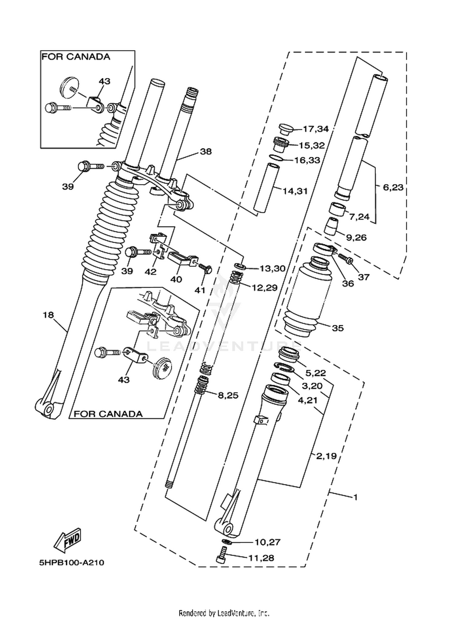 23 FRONT FORK