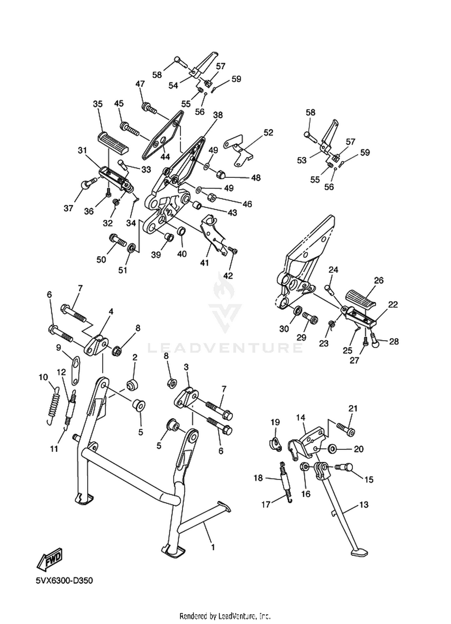 35 STAND  FOOTREST
