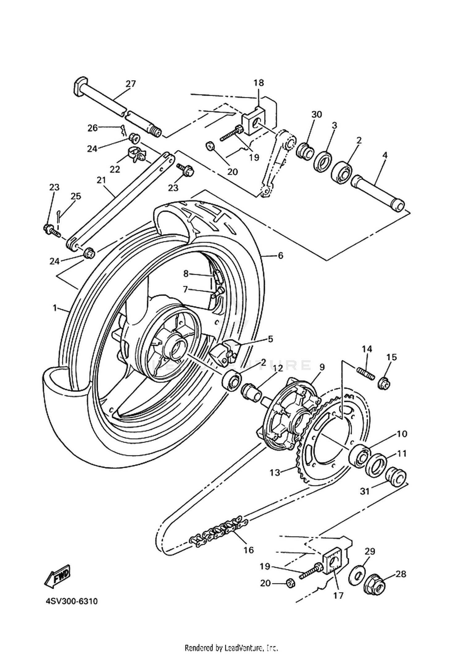 31 REAR WHEEL