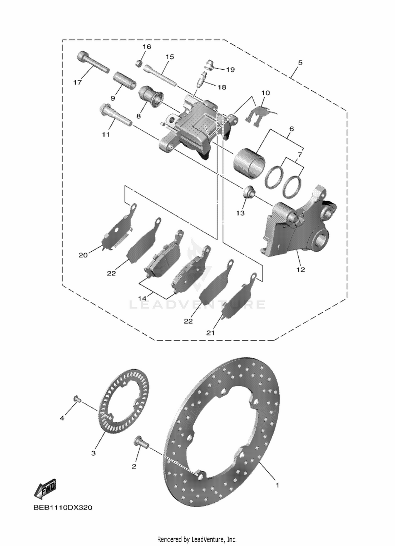 32 REAR BRAKE CALIPER