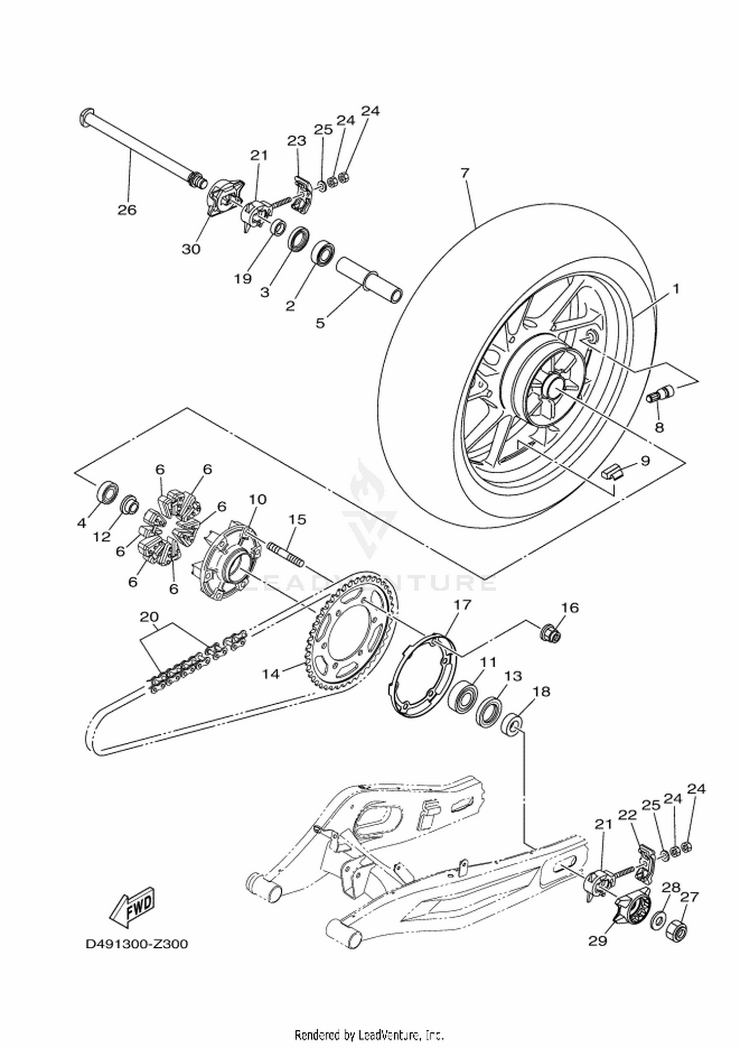 31 REAR WHEEL