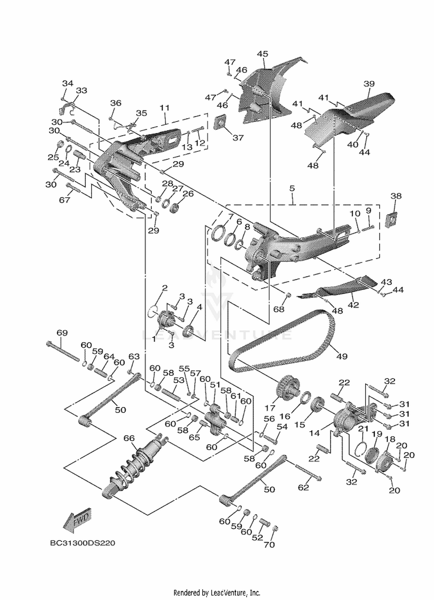 22 REAR ARM  SUSPENSION