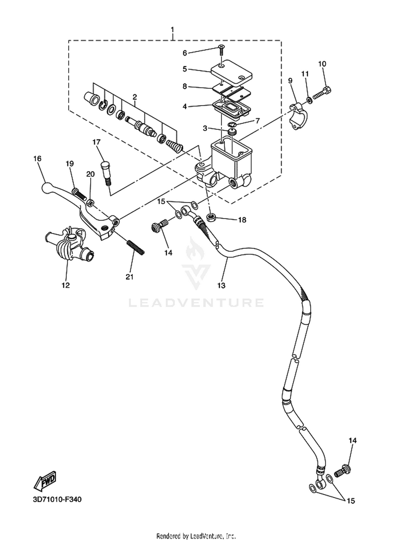 34 FRONT MASTER CYLINDER