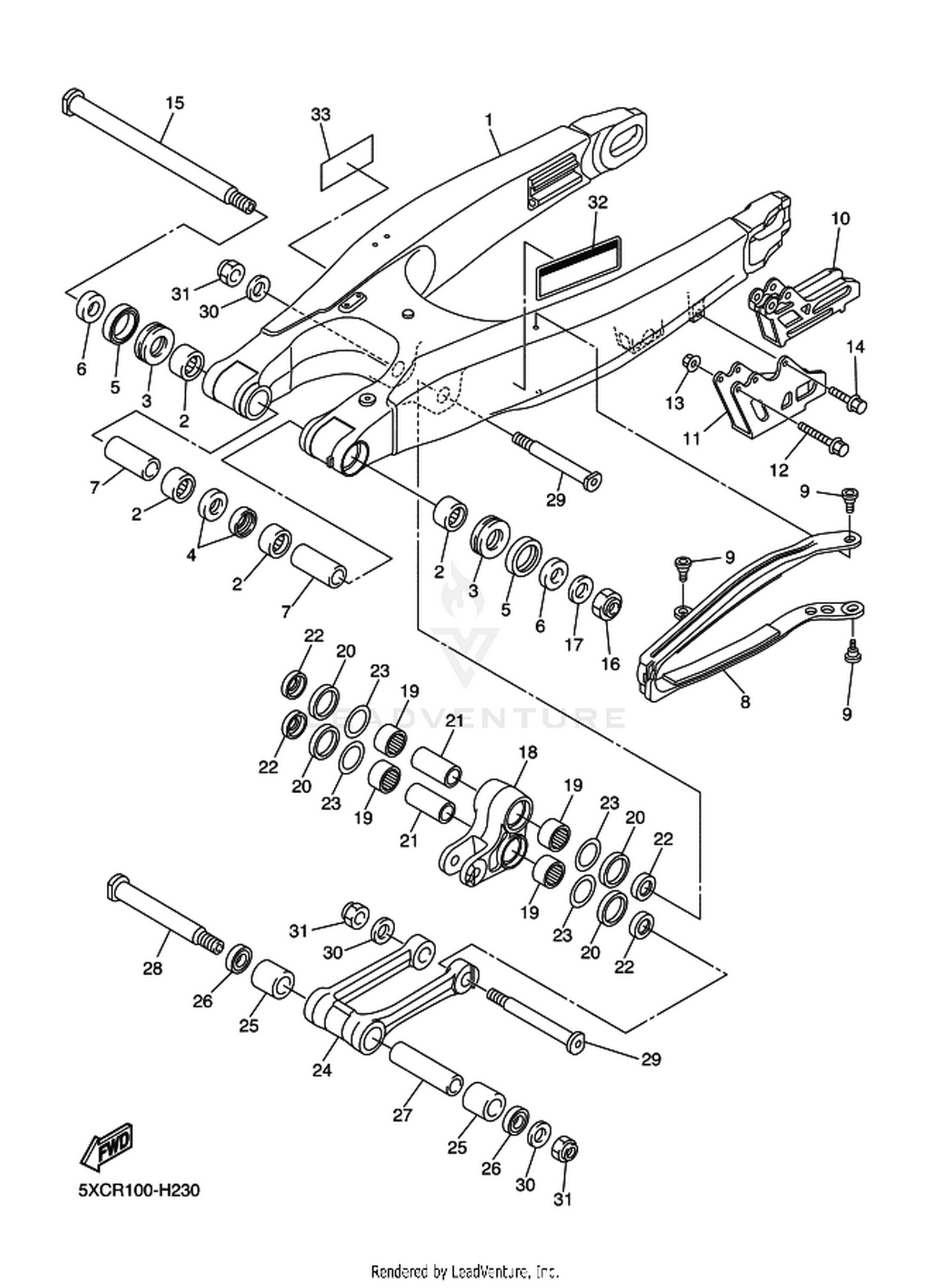 22 REAR ARM