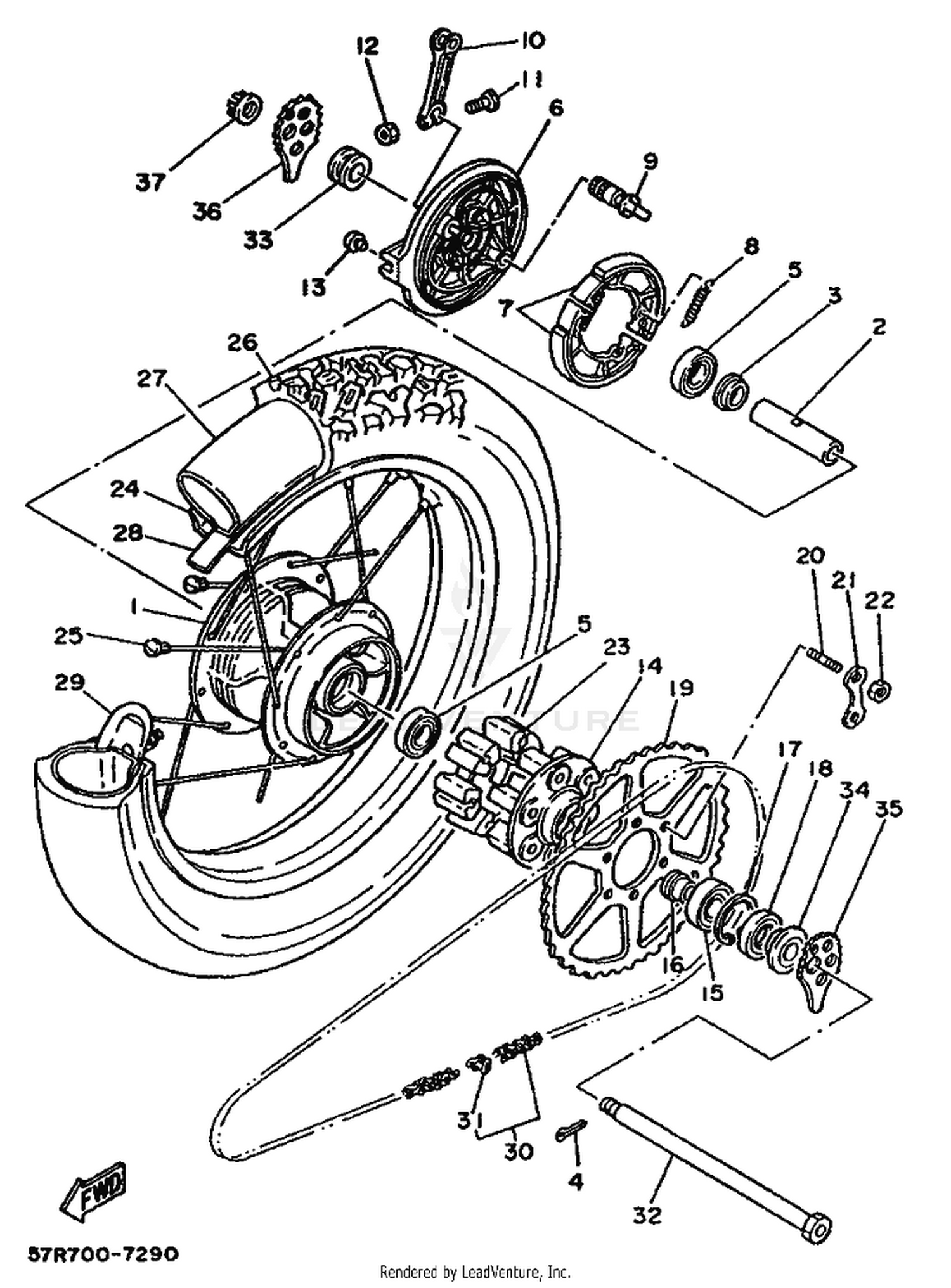 29 REAR WHEEL
