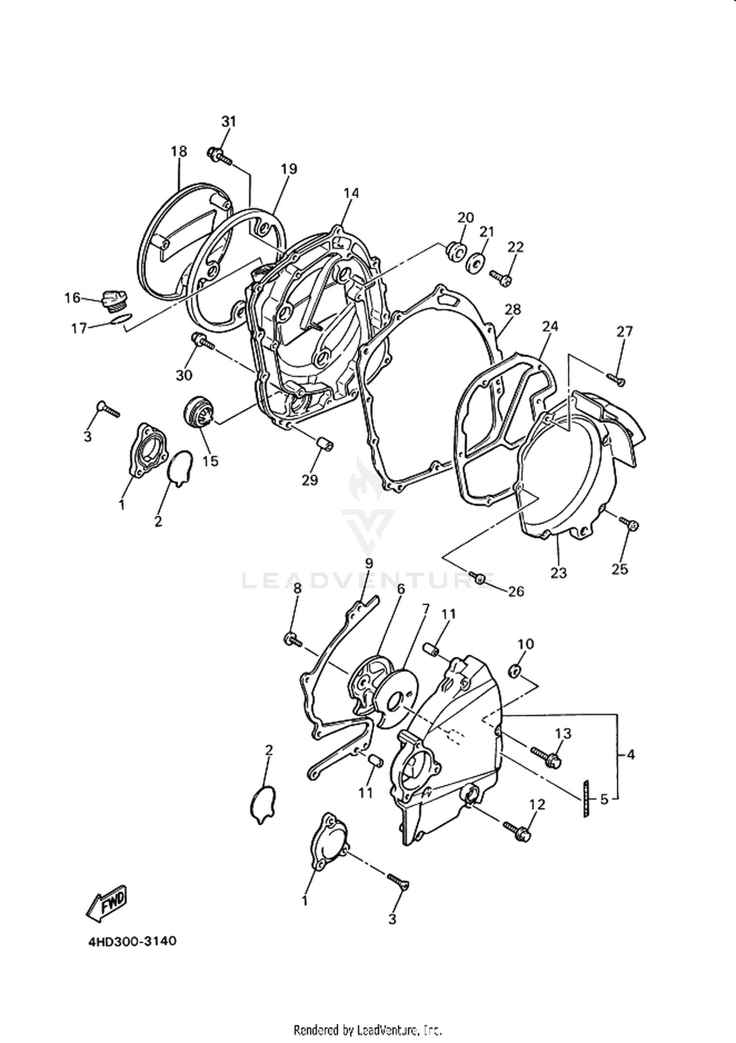 14 CRANKCASE COVER 1