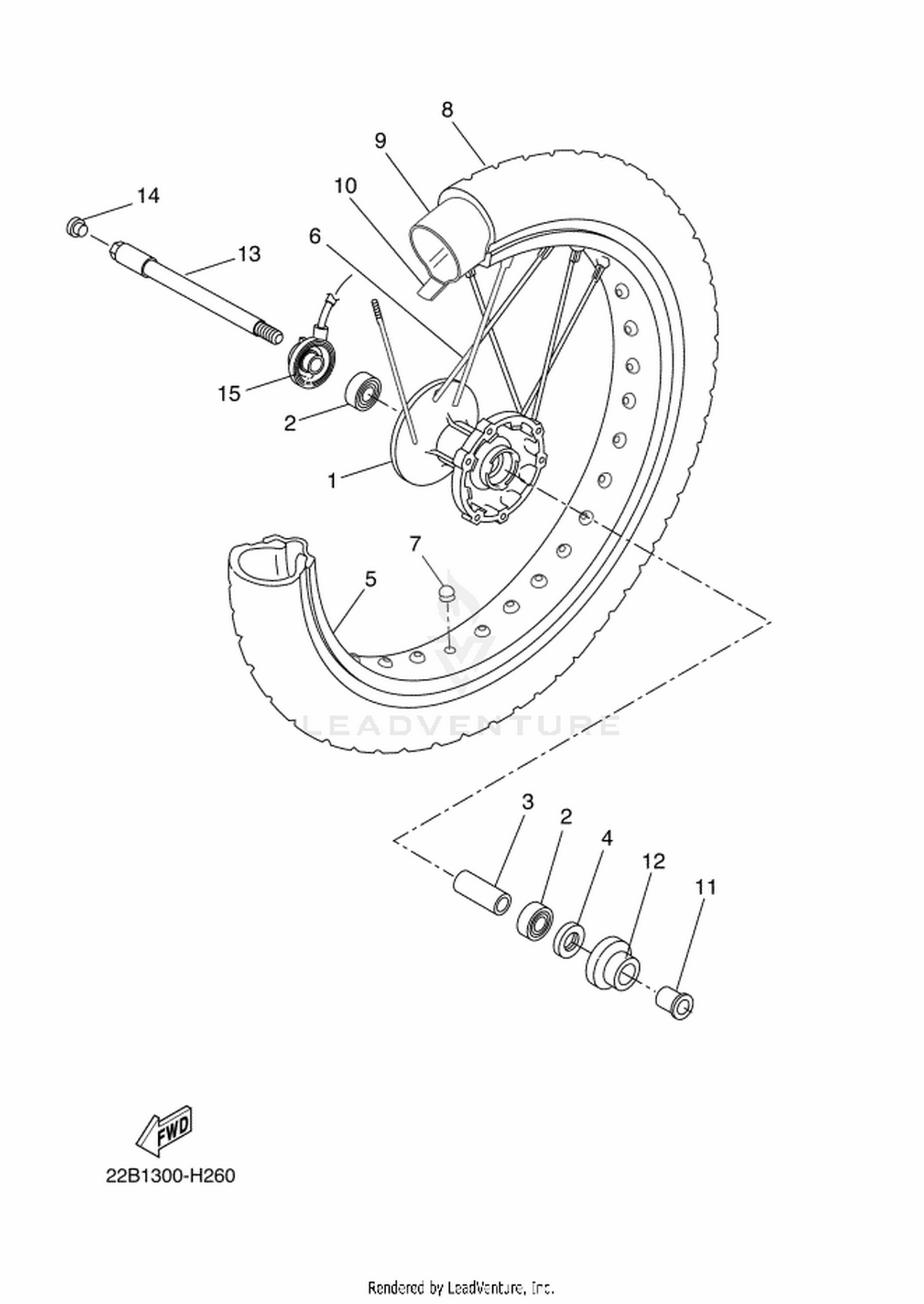 26 FRONT WHEEL