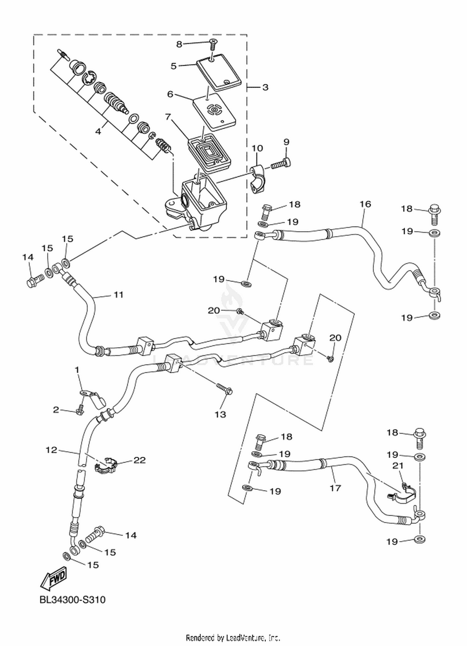 31 FRONT MASTER CYLINDER