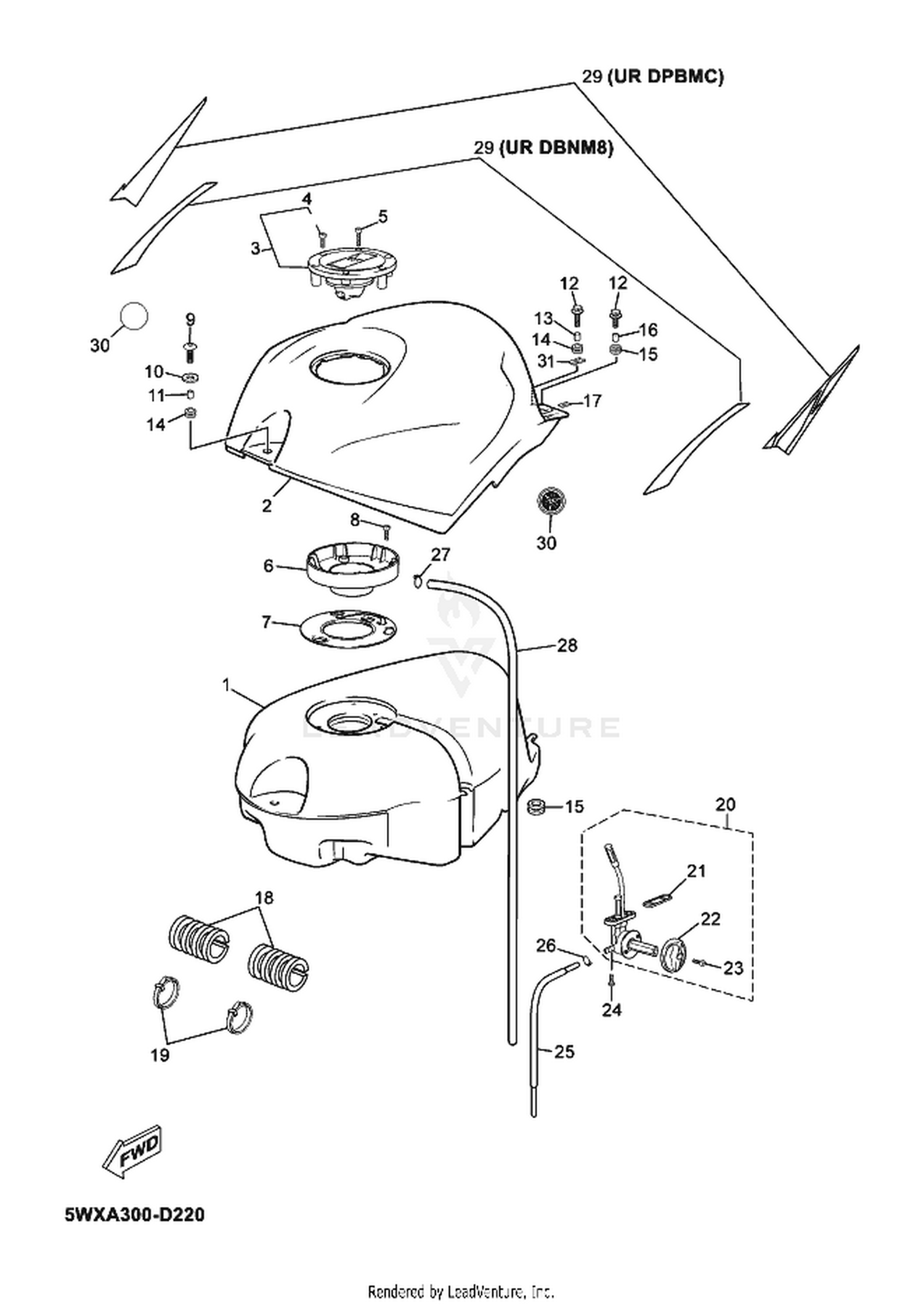 22 FUEL TANK