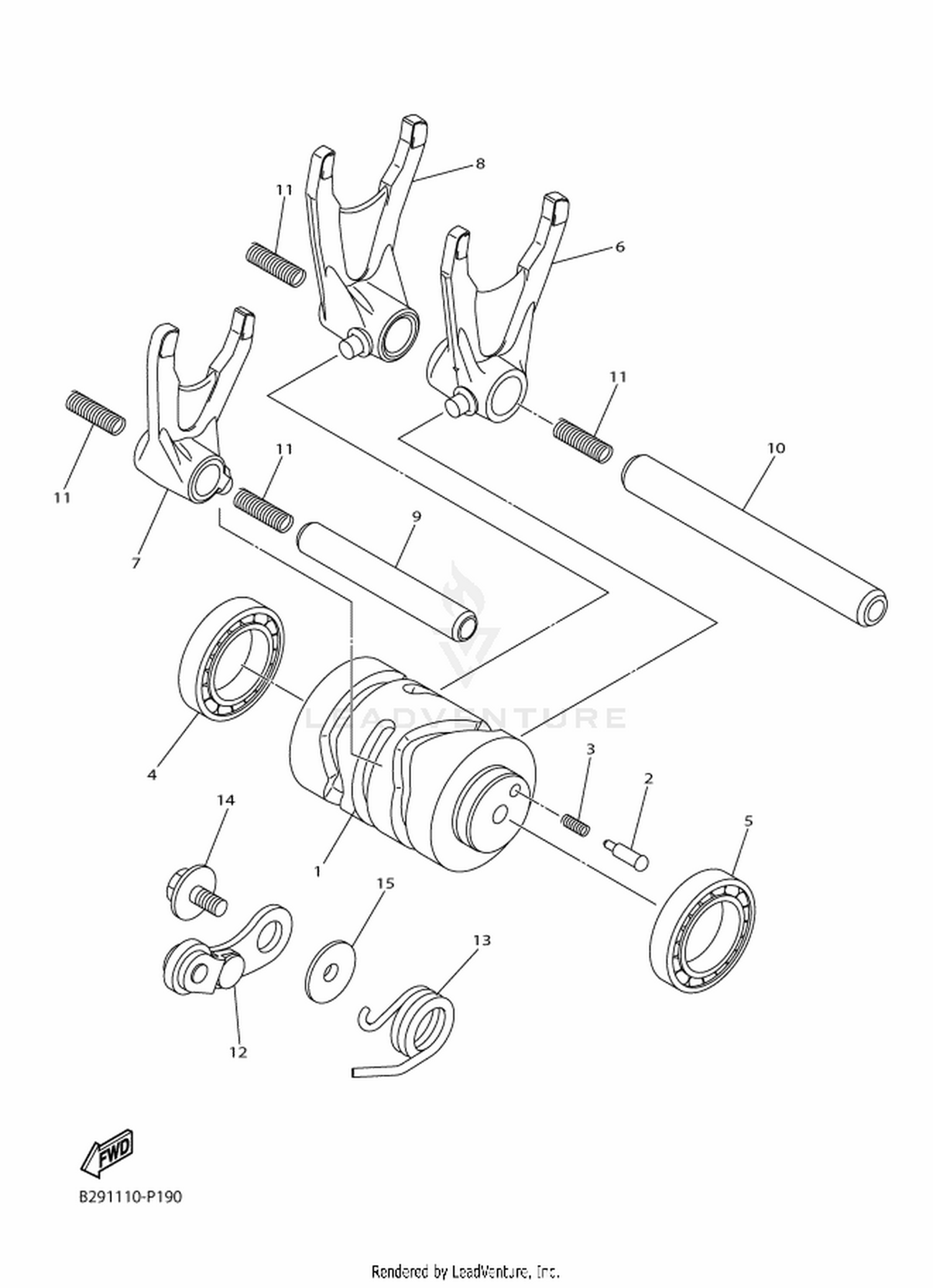 18 SHIFT CAM  FORK