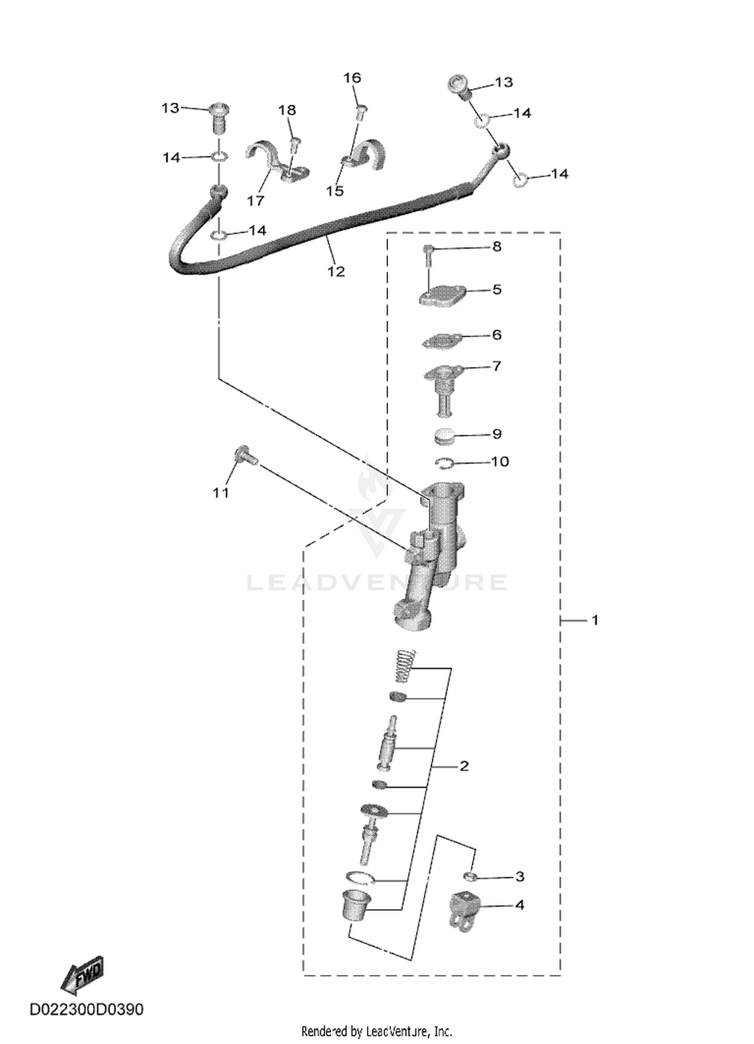 38 REAR MASTER CYLINDER