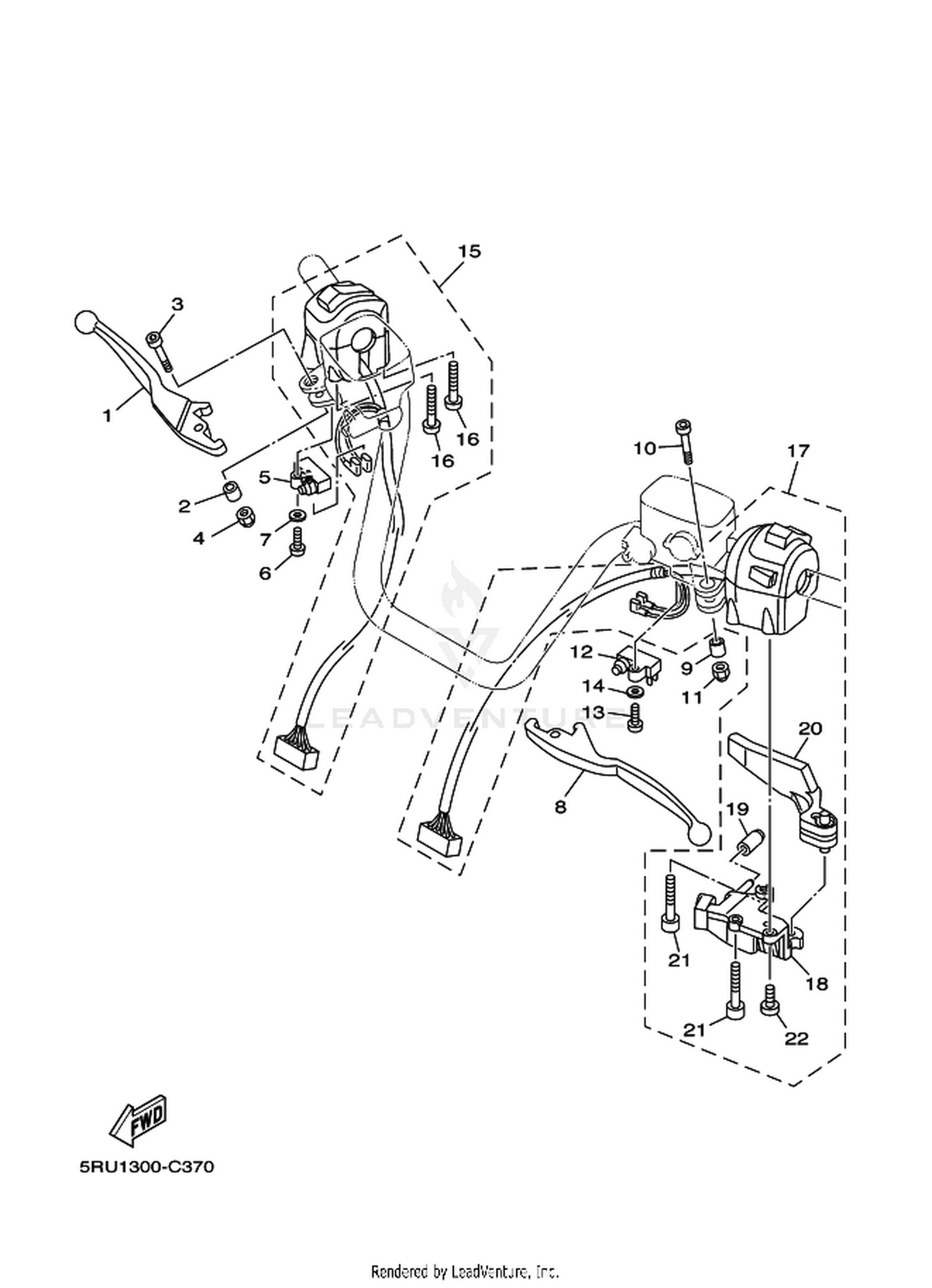 37 HANDLE SWITCH  LEVER