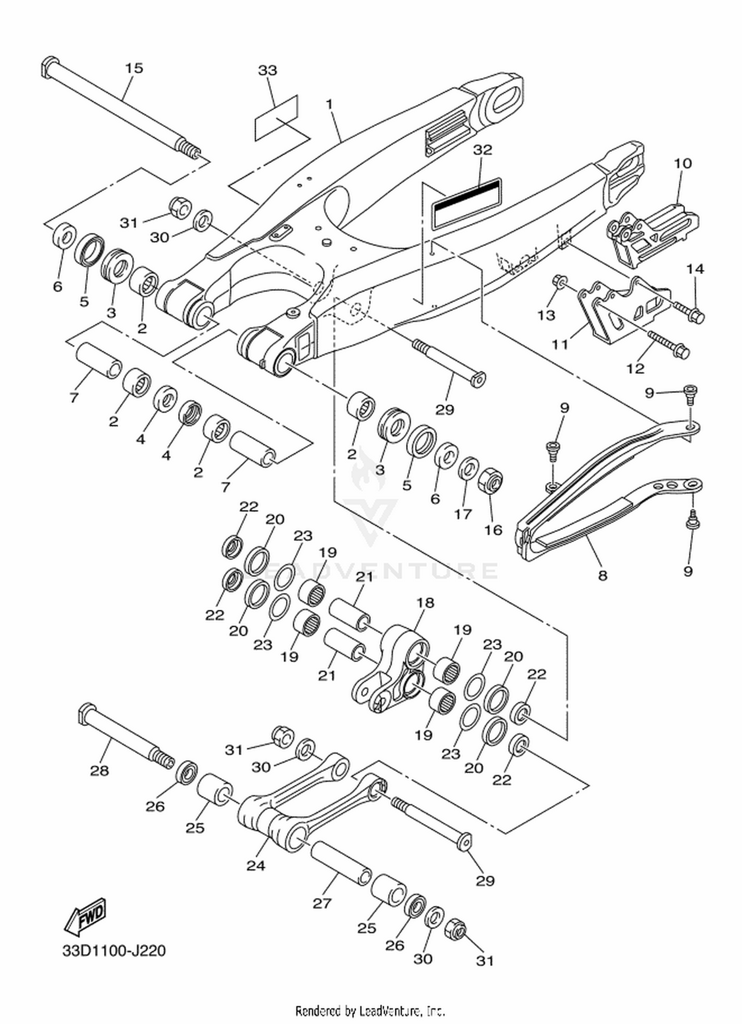 22 REAR ARM