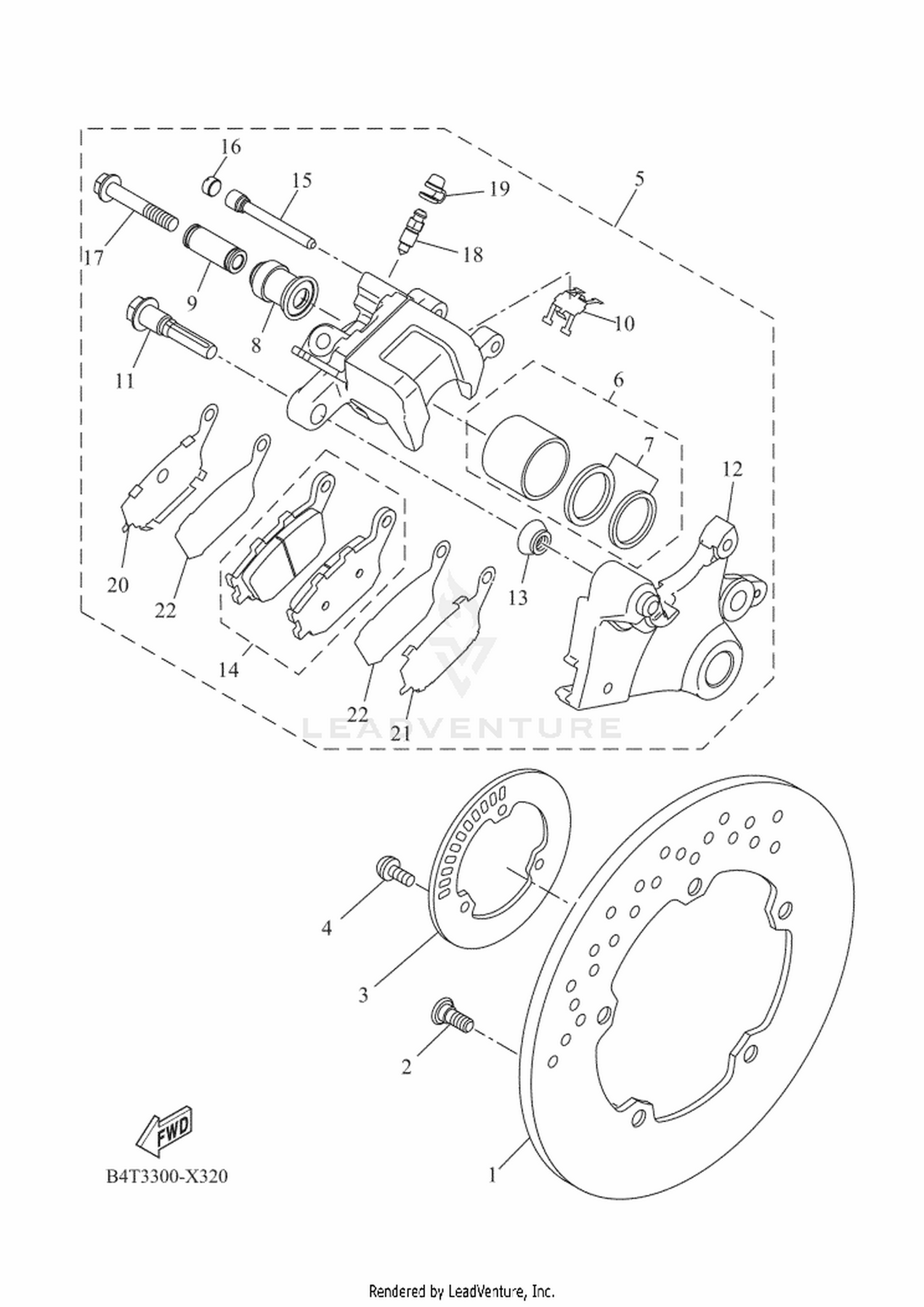 33 REAR BRAKE CALIPER