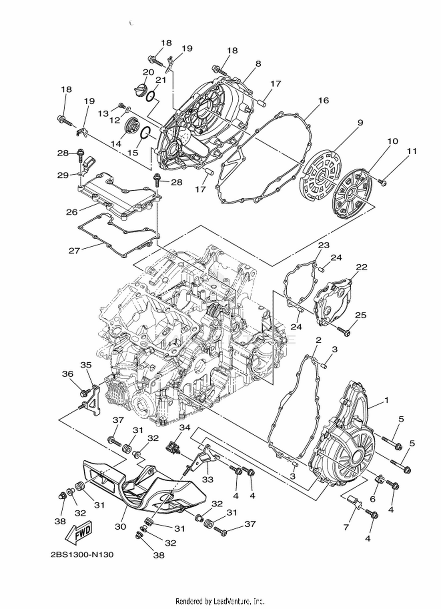 13 CRANKCASE COVER 1