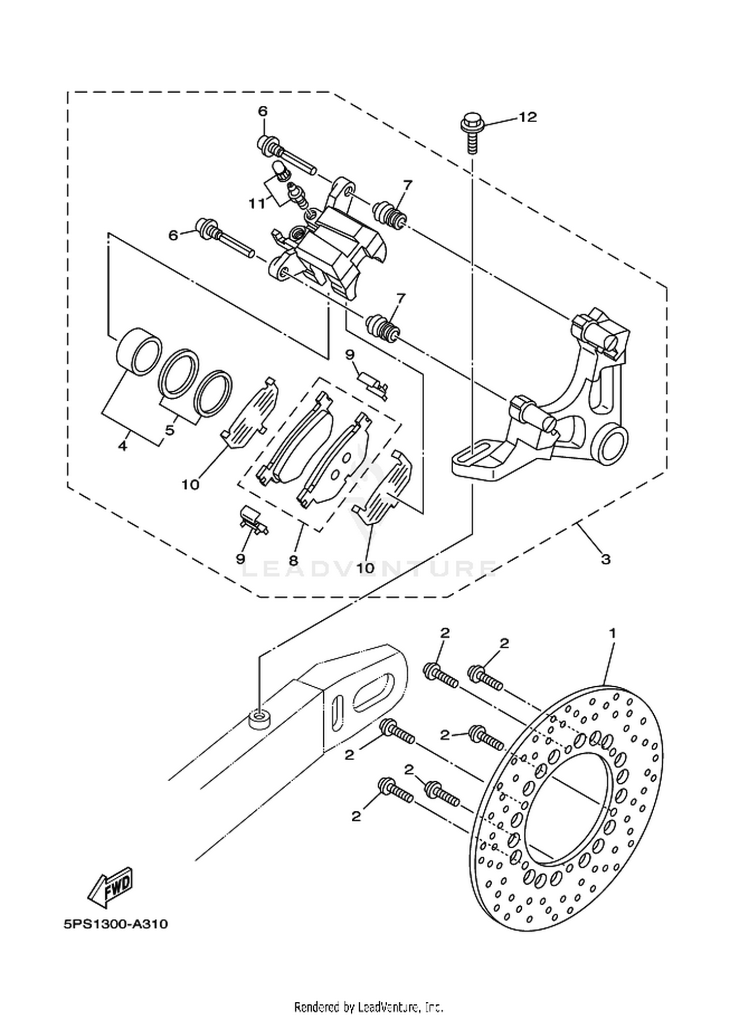 31 REAR BRAKE CALIPER