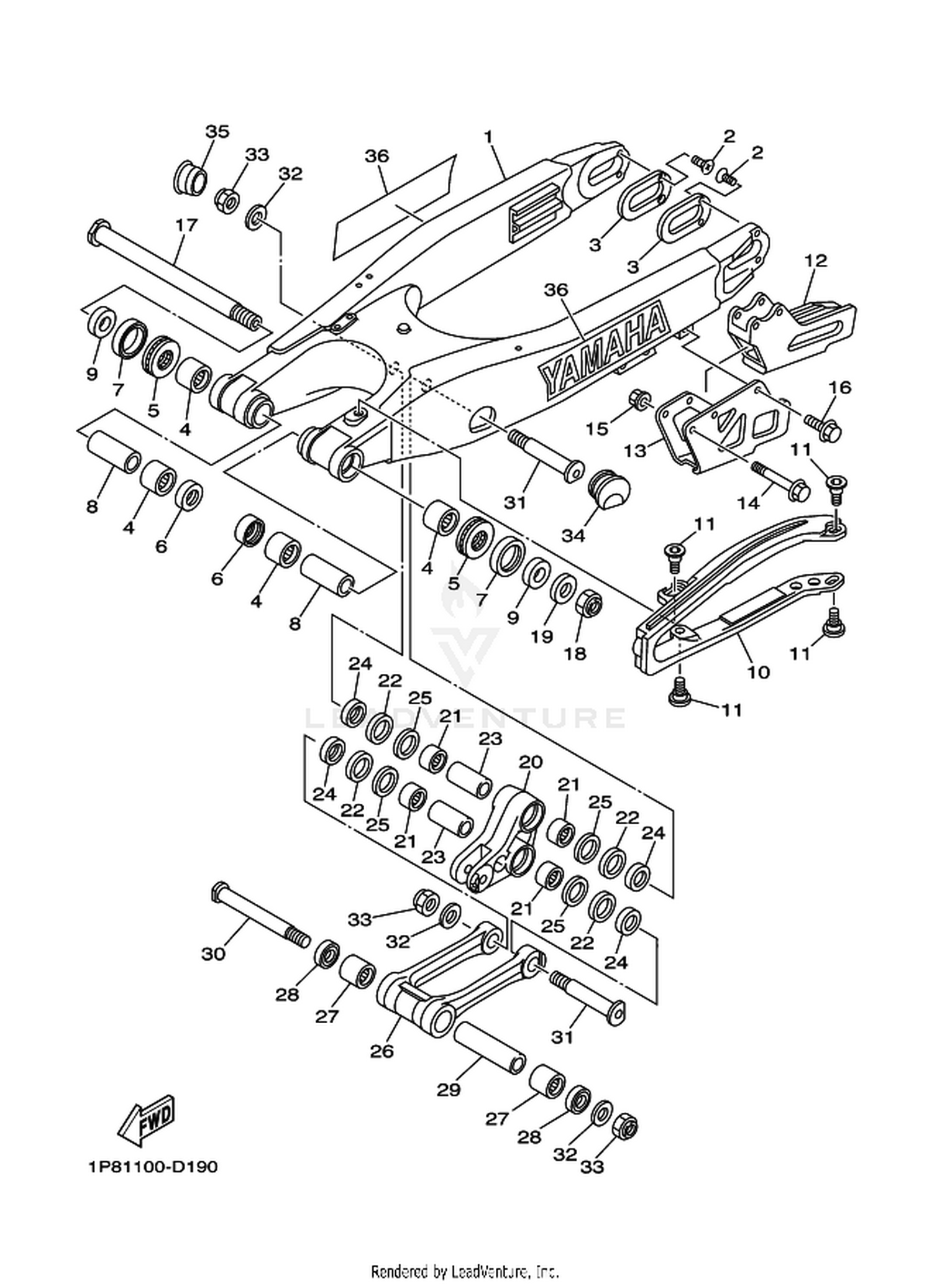 19 REAR ARM