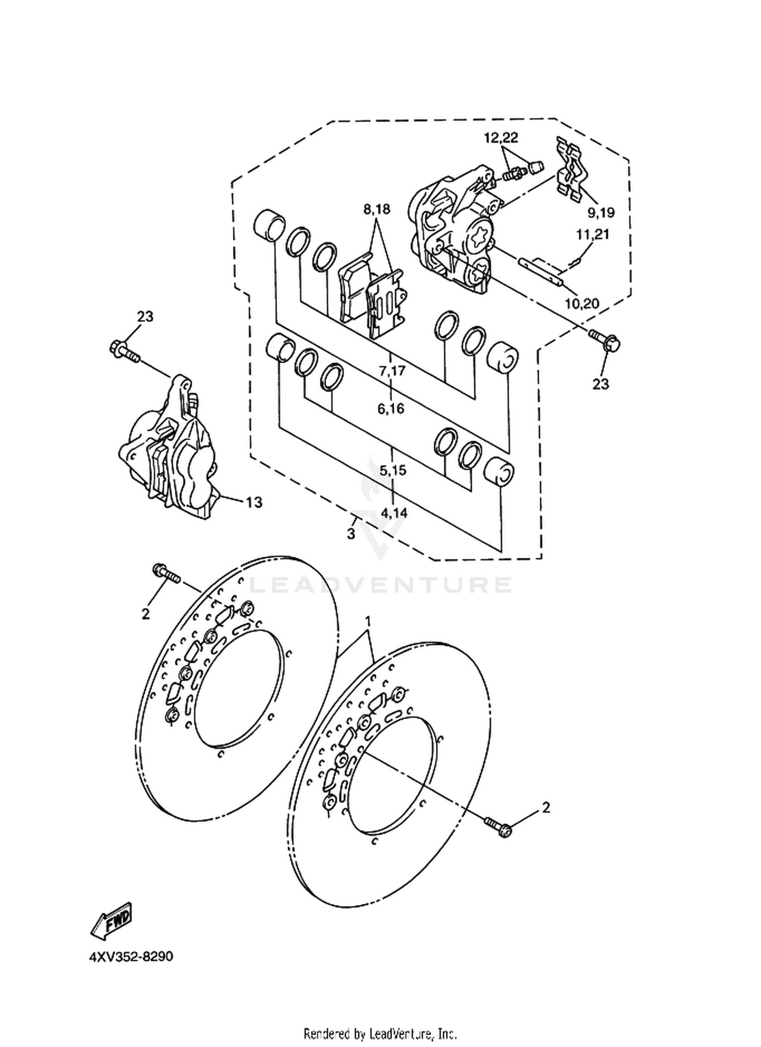 30 FRONT BRAKE CALIPER